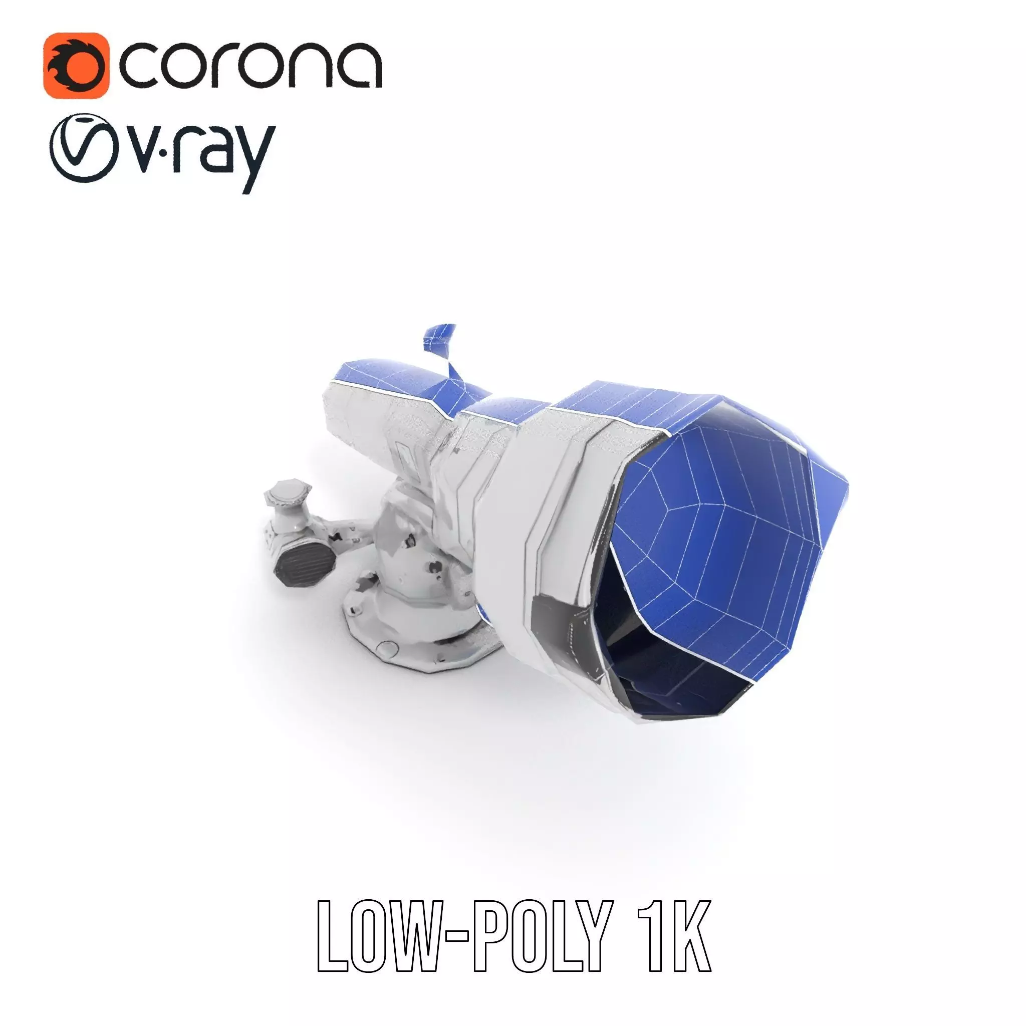 Advanced Telescope Model Pack for Simulation and Visualization Low-poly 3D model_15