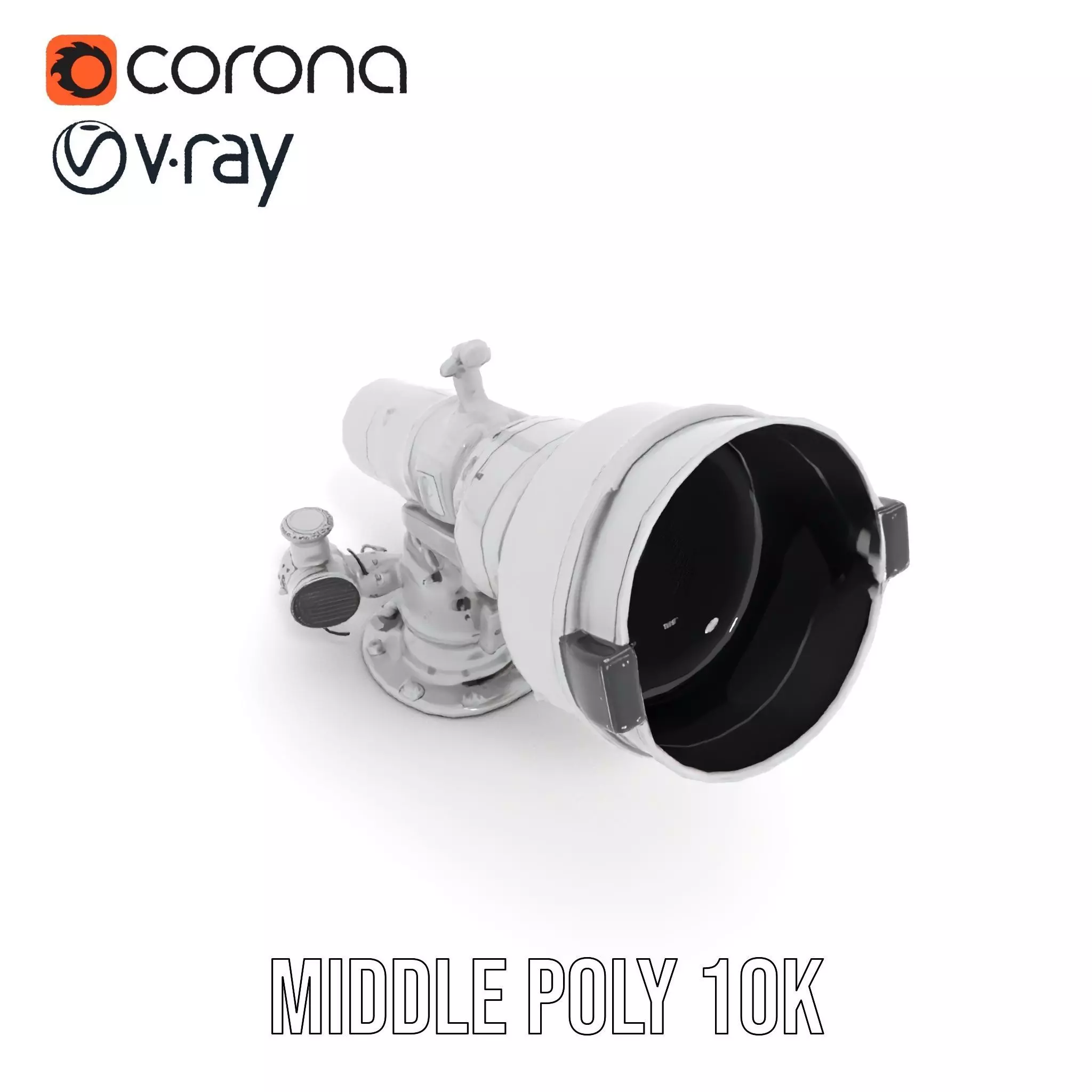 Advanced Telescope Model Pack for Simulation and Visualization Low-poly 3D model_7