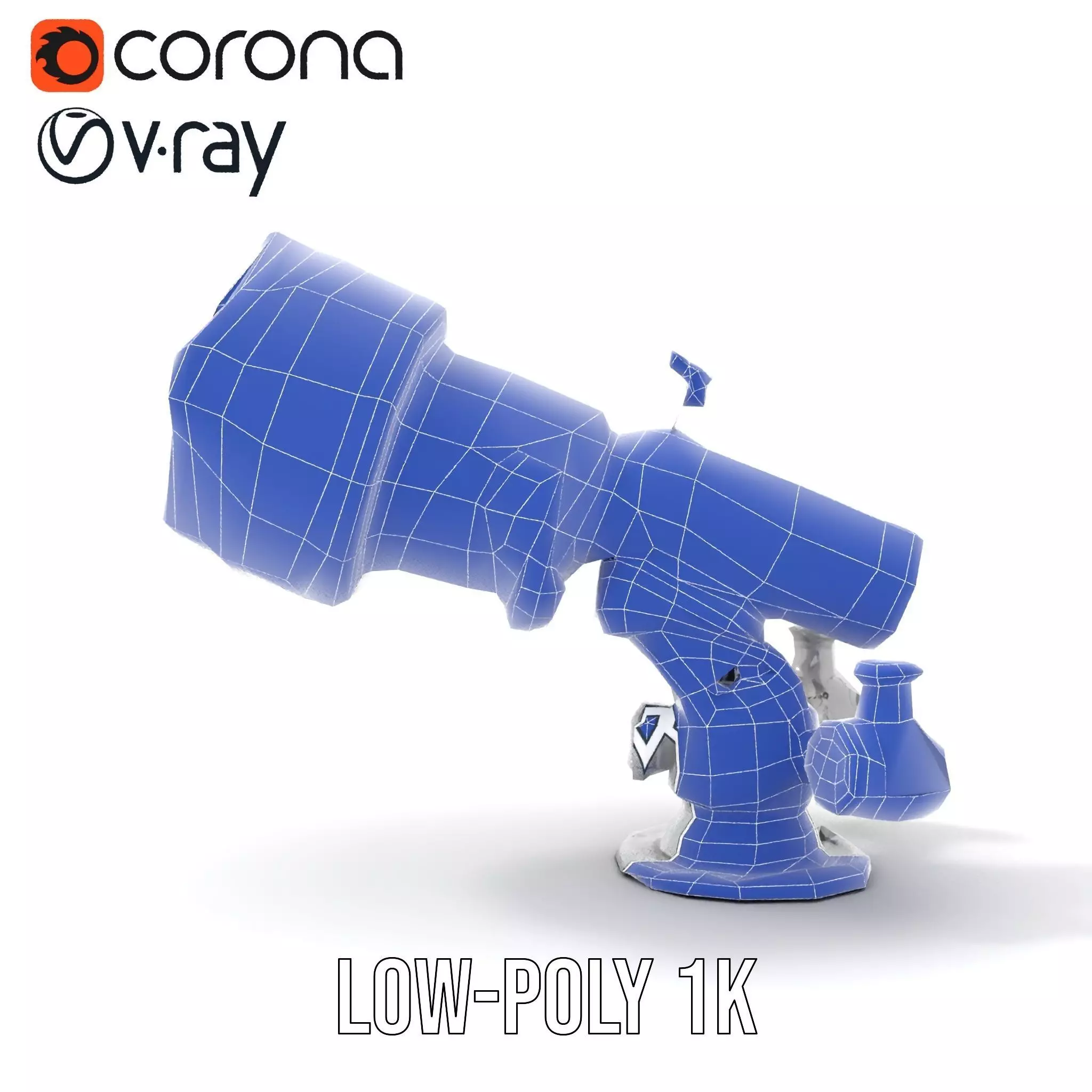 Advanced Telescope Model Pack for Simulation and Visualization Low-poly 3D model_10