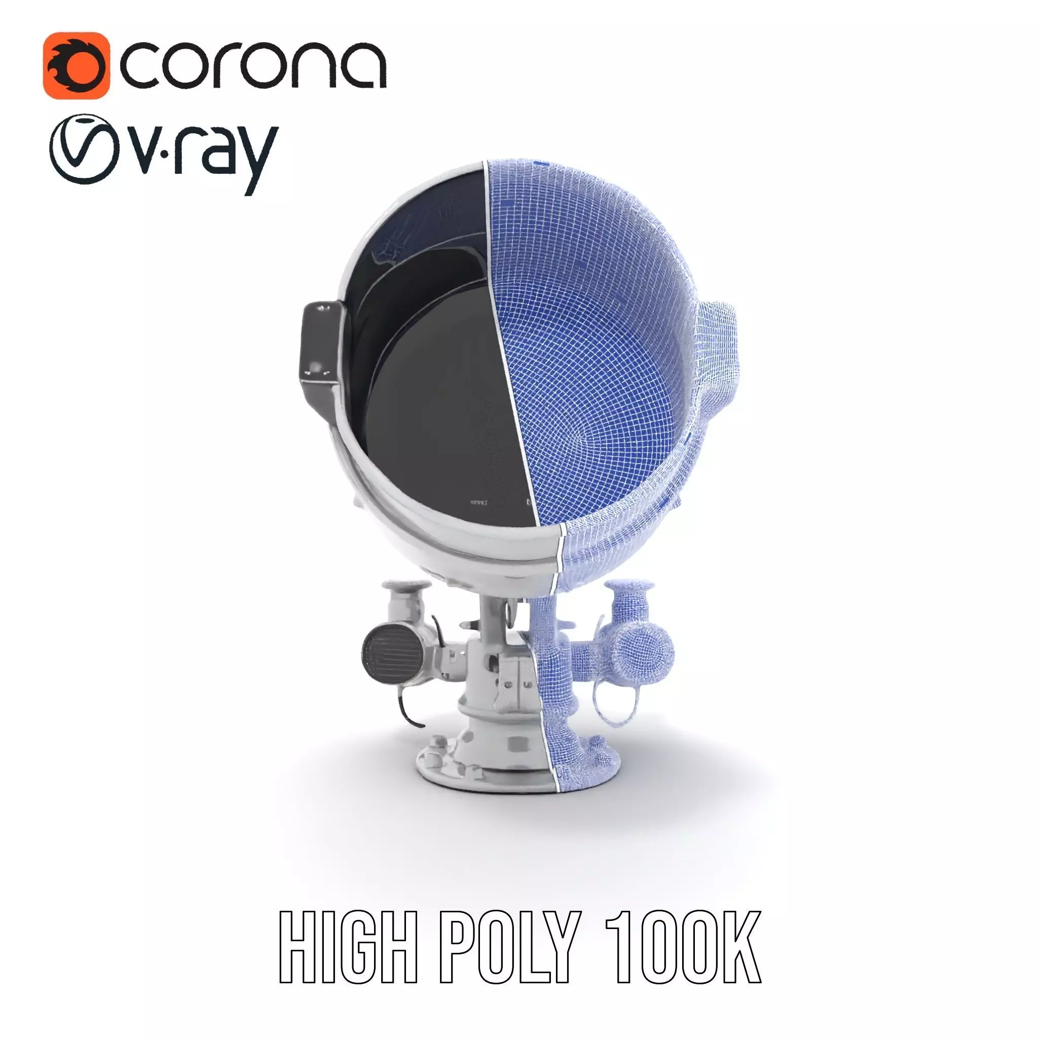 Advanced Telescope Model Pack for Simulation and Visualization Low-poly 3D model_24