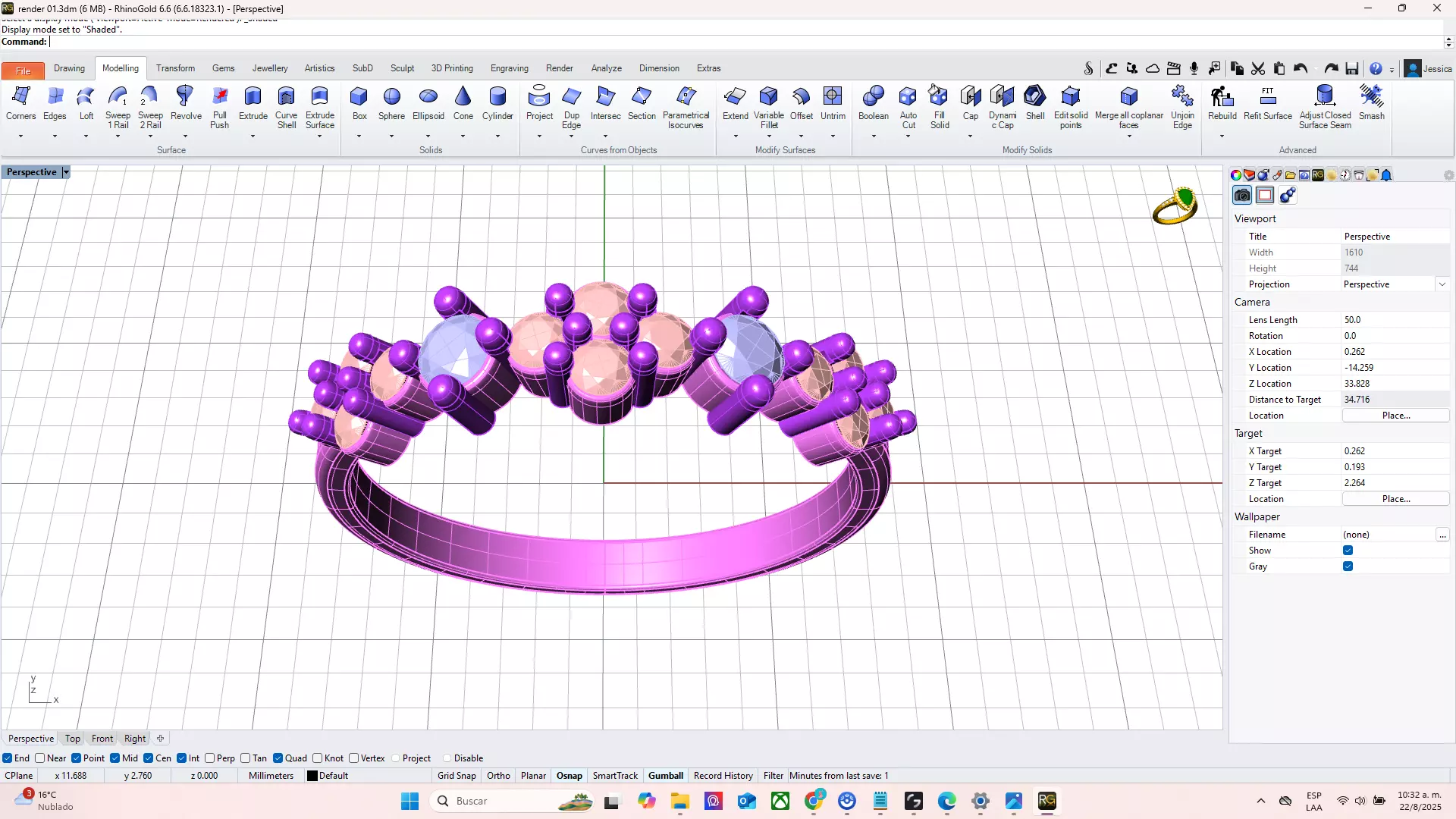 Fashion Ring 3D print model_5
