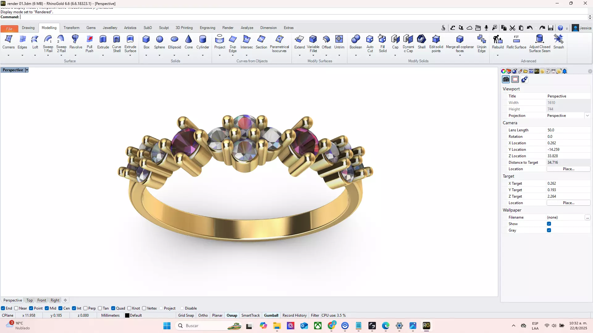 Fashion Ring 3D print model_4