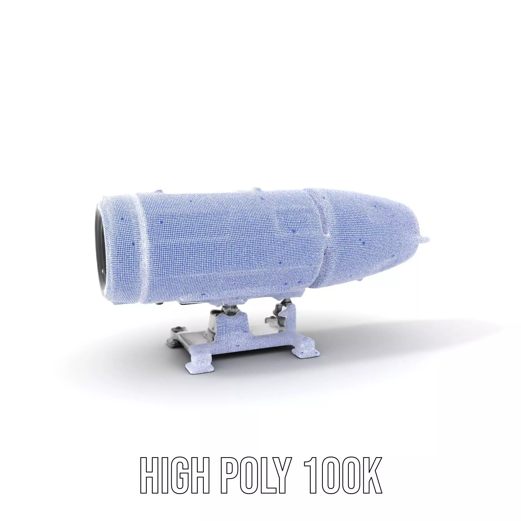 Futuristic Turret Model Pack Low-poly 3D model_5