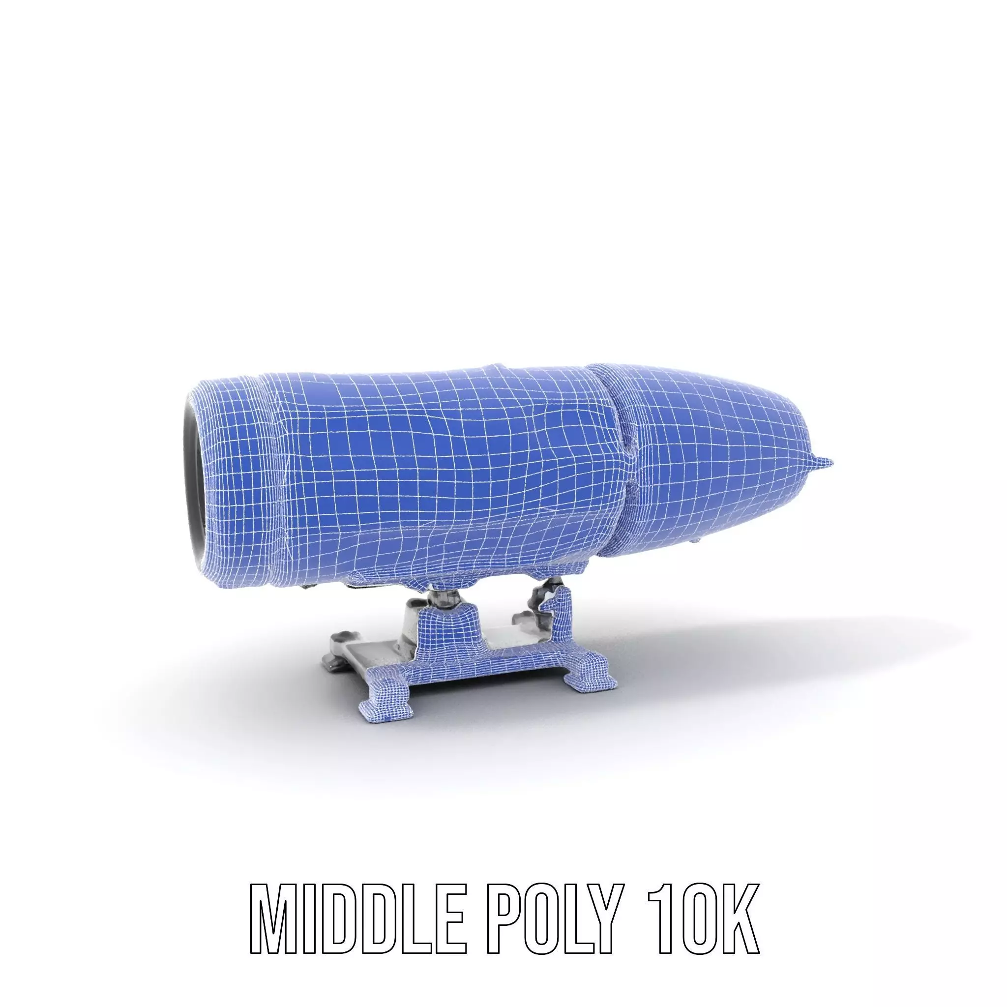 Futuristic Turret Model Pack Low-poly 3D model_25