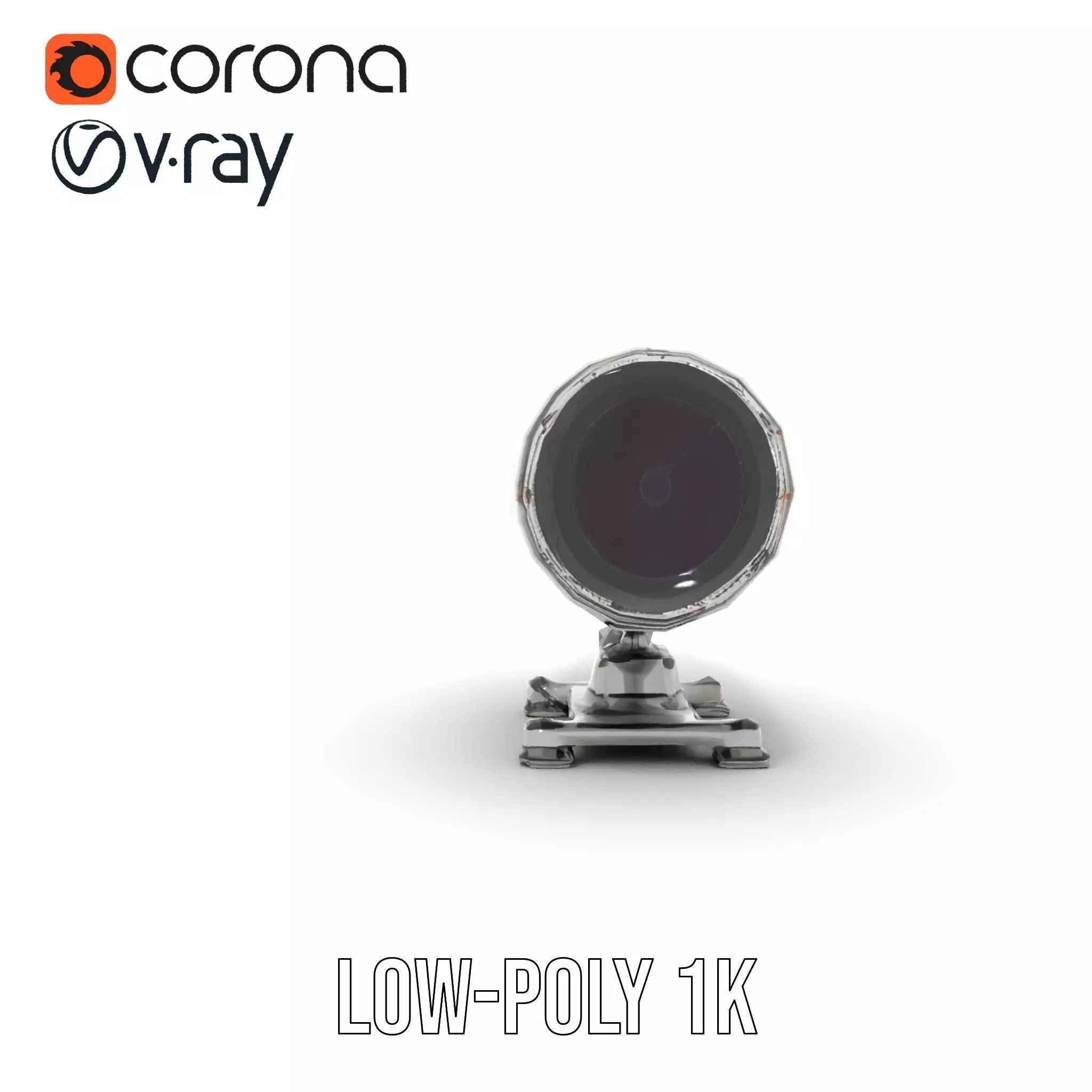 Futuristic Turret Model Pack Low-poly 3D model_20