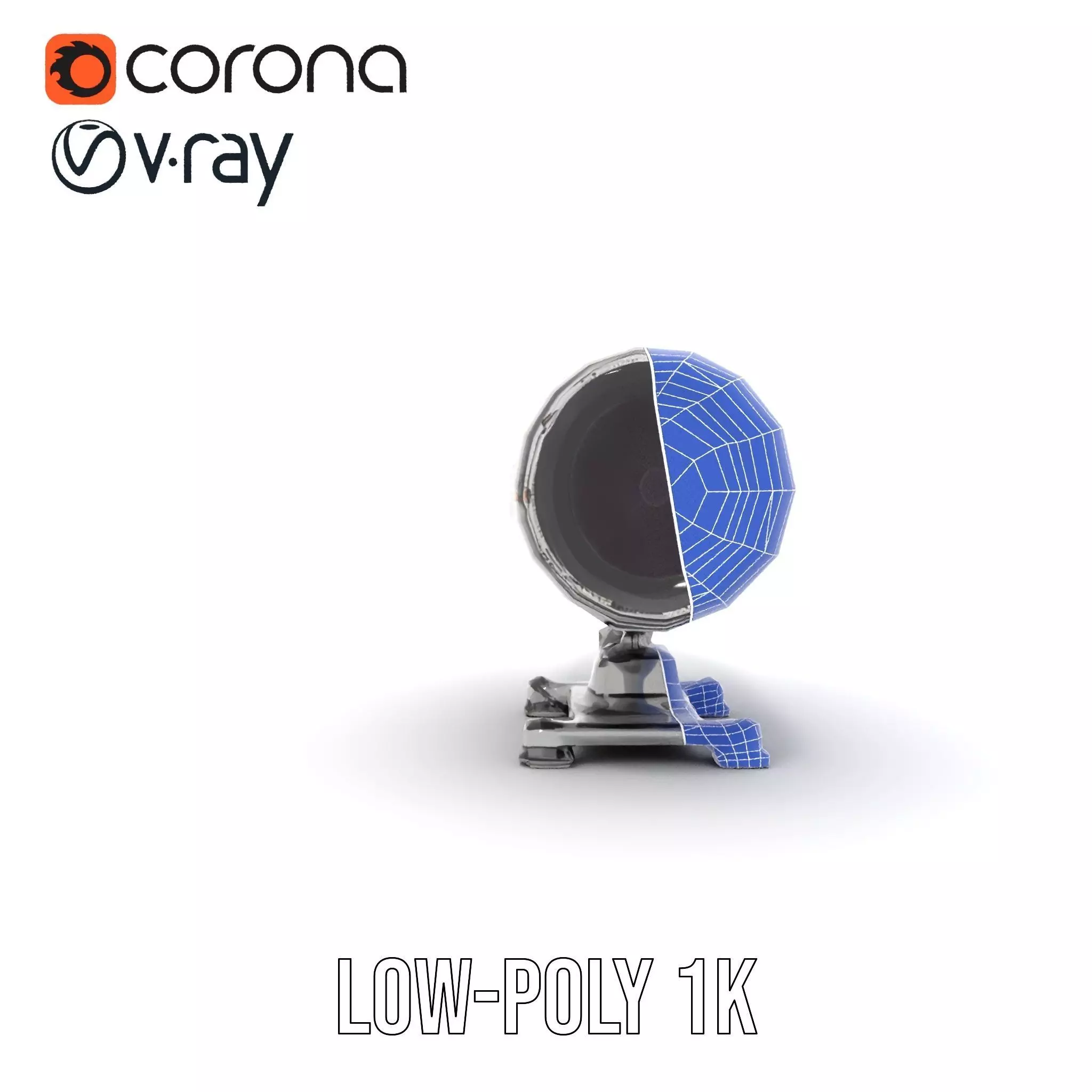 Futuristic Turret Model Pack Low-poly 3D model_32