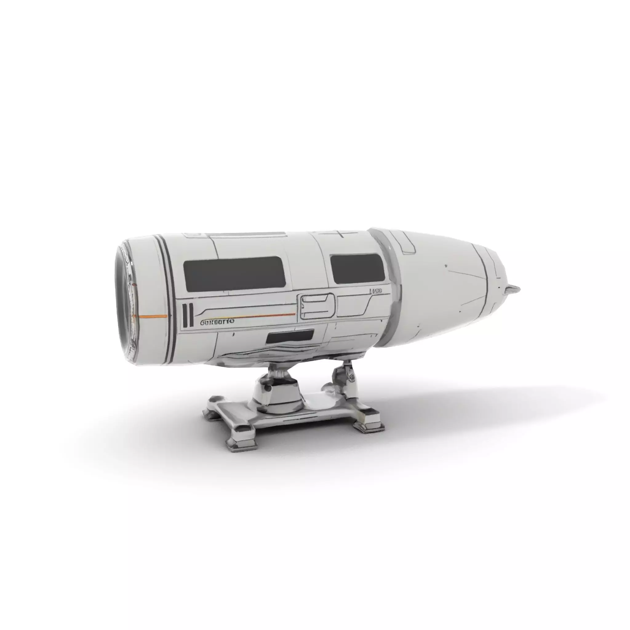 Futuristic Turret Model Pack Low-poly 3D model_10