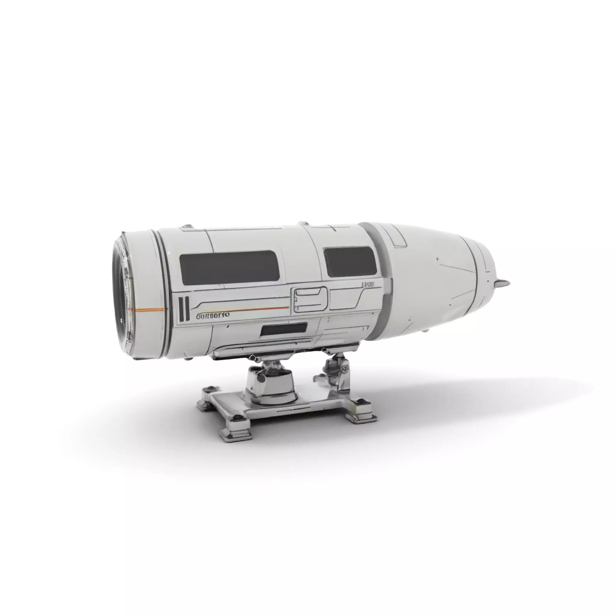 Futuristic Turret Model Pack Low-poly 3D model_0