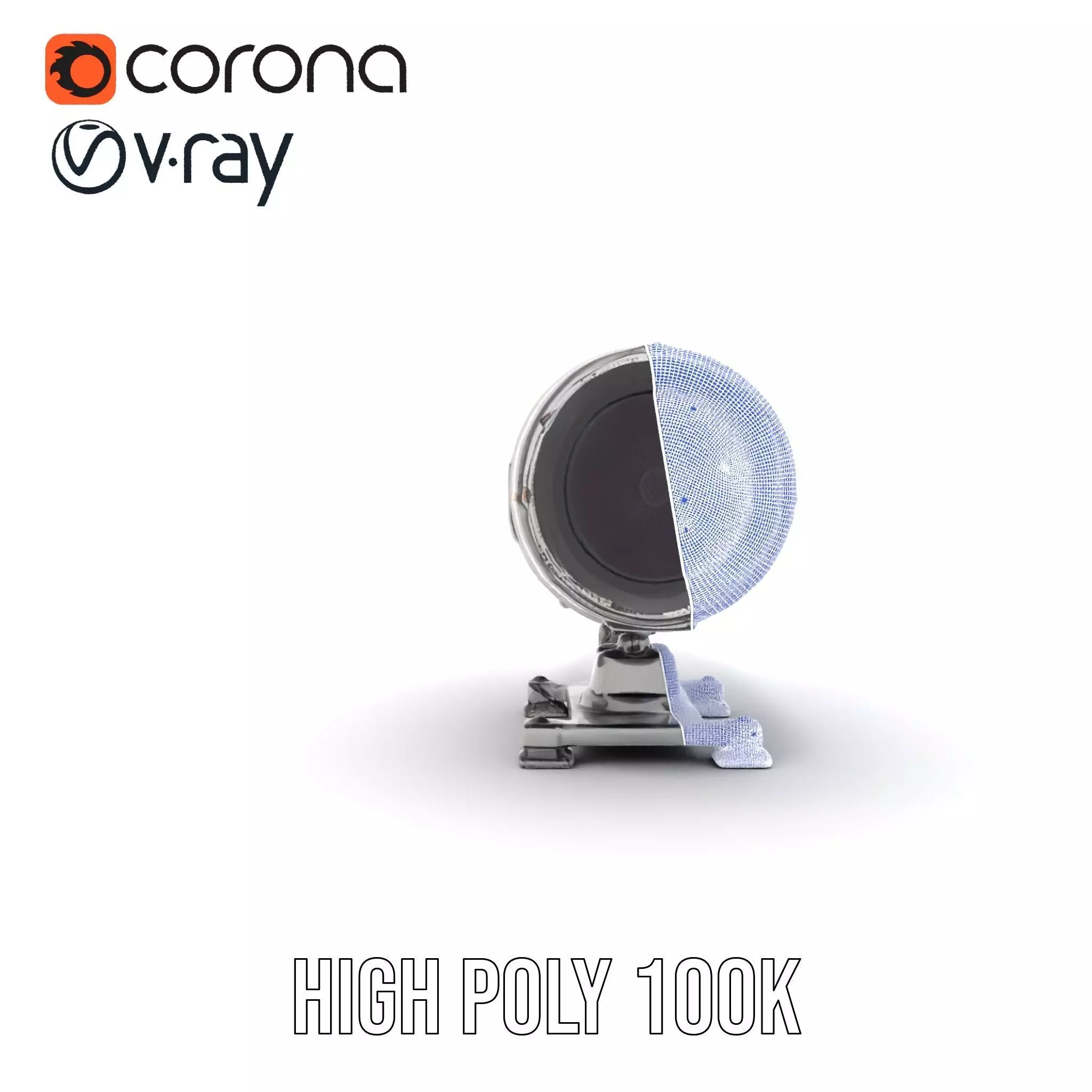 Futuristic Turret Model Pack Low-poly 3D model_35