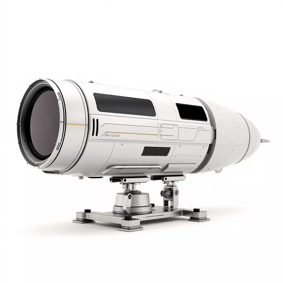 Futuristic Turret Model Pack Low-poly 3D model_3