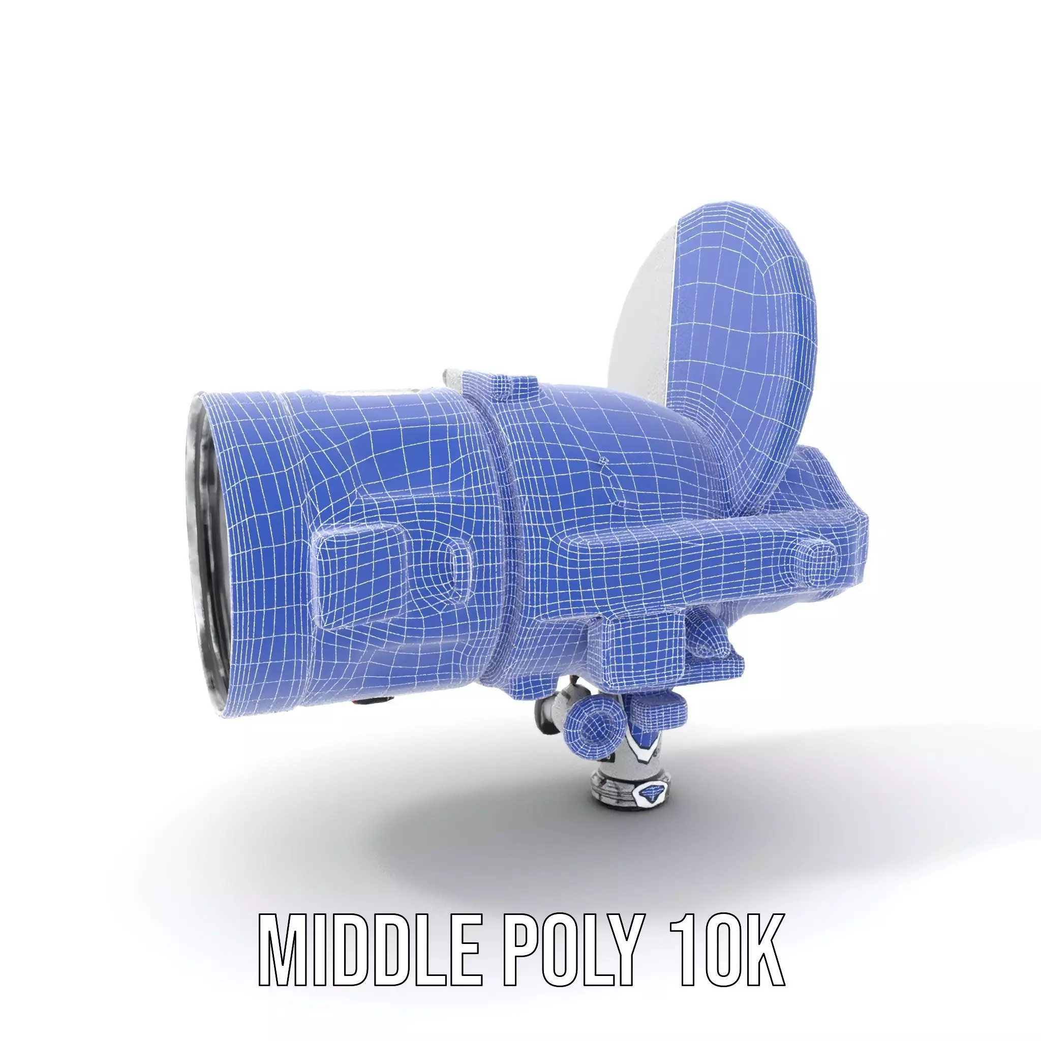 Futuristic Surveillance Camera Model Pack Low-poly 3D model_19