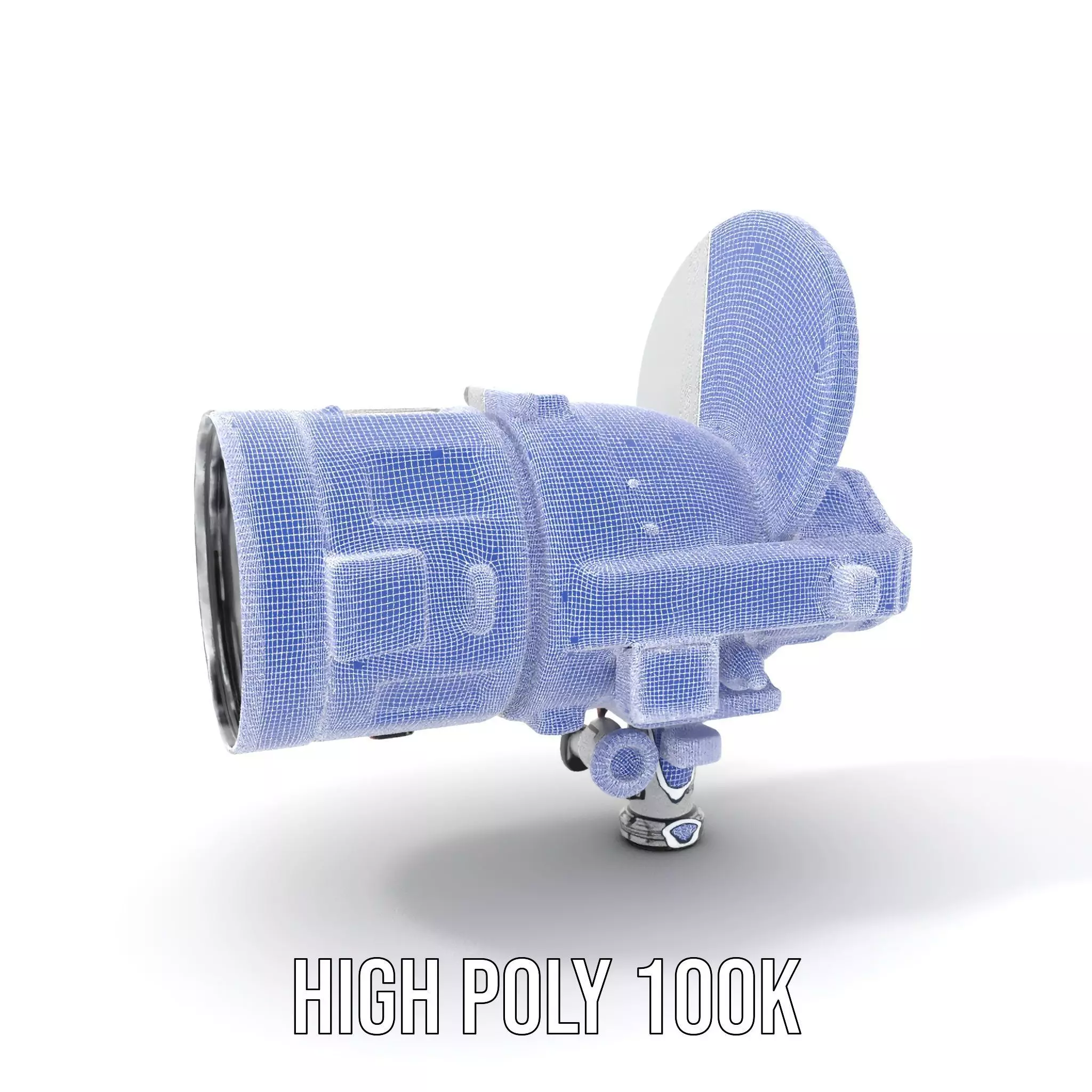 Futuristic Surveillance Camera Model Pack Low-poly 3D model_5
