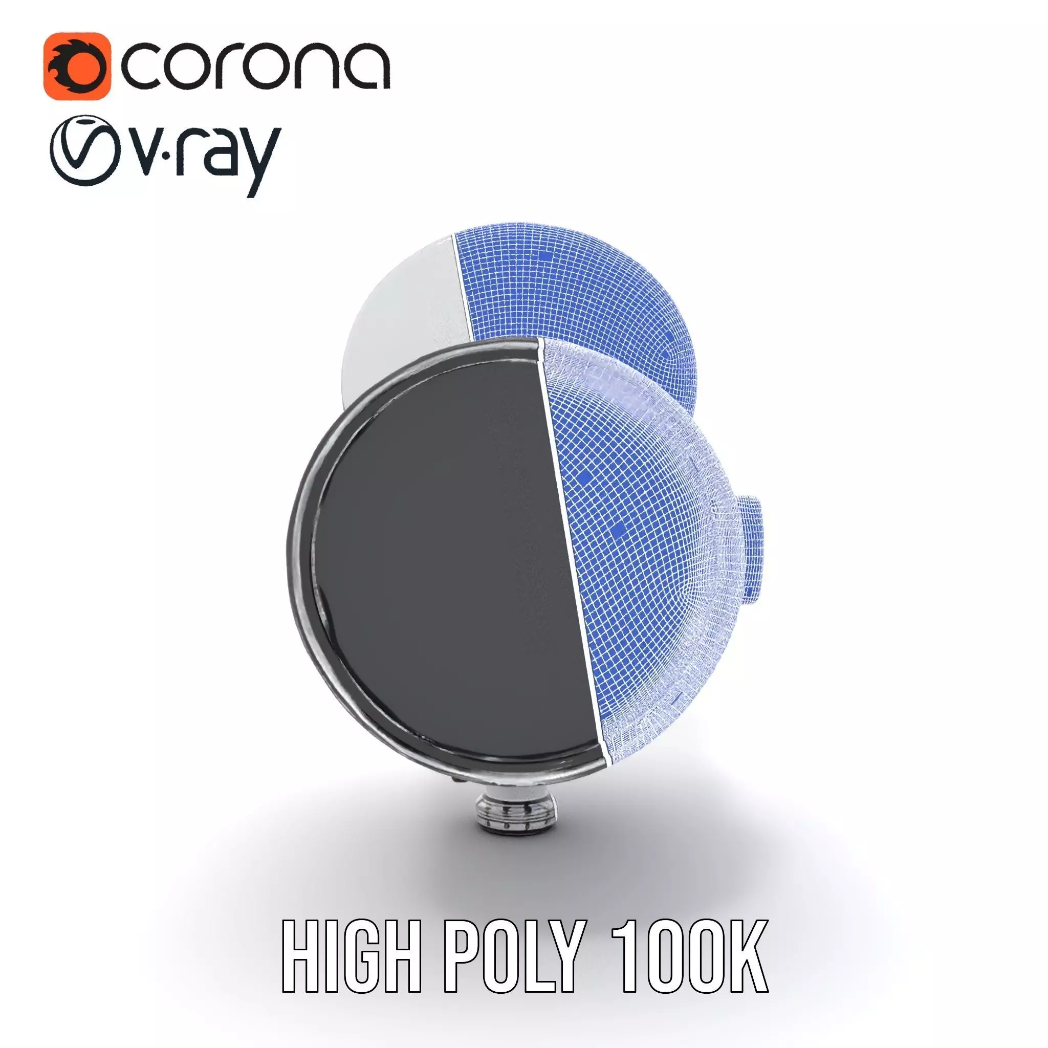 Futuristic Surveillance Camera Model Pack Low-poly 3D model_33