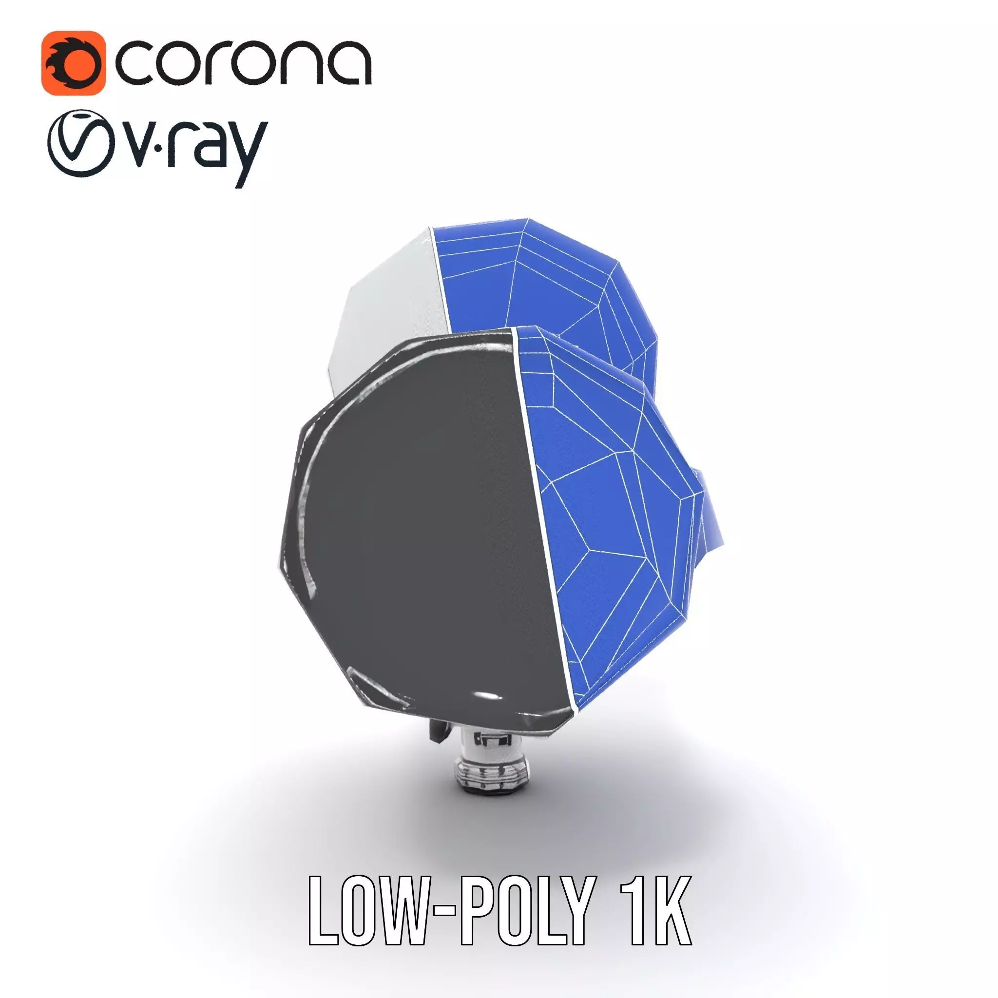 Futuristic Surveillance Camera Model Pack Low-poly 3D model_31