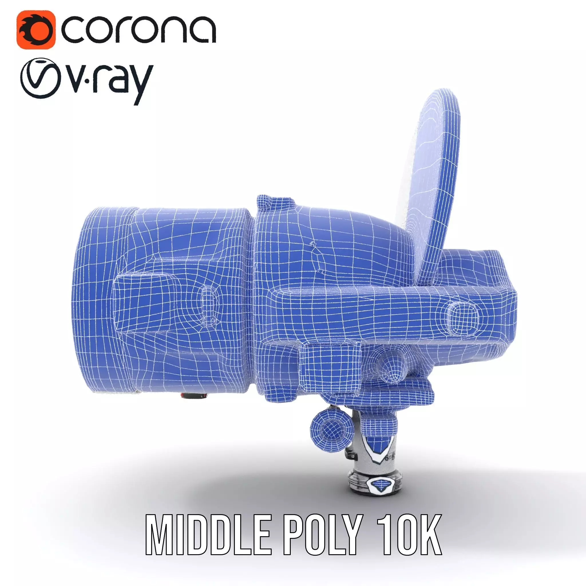 Futuristic Surveillance Camera Model Pack Low-poly 3D model_30