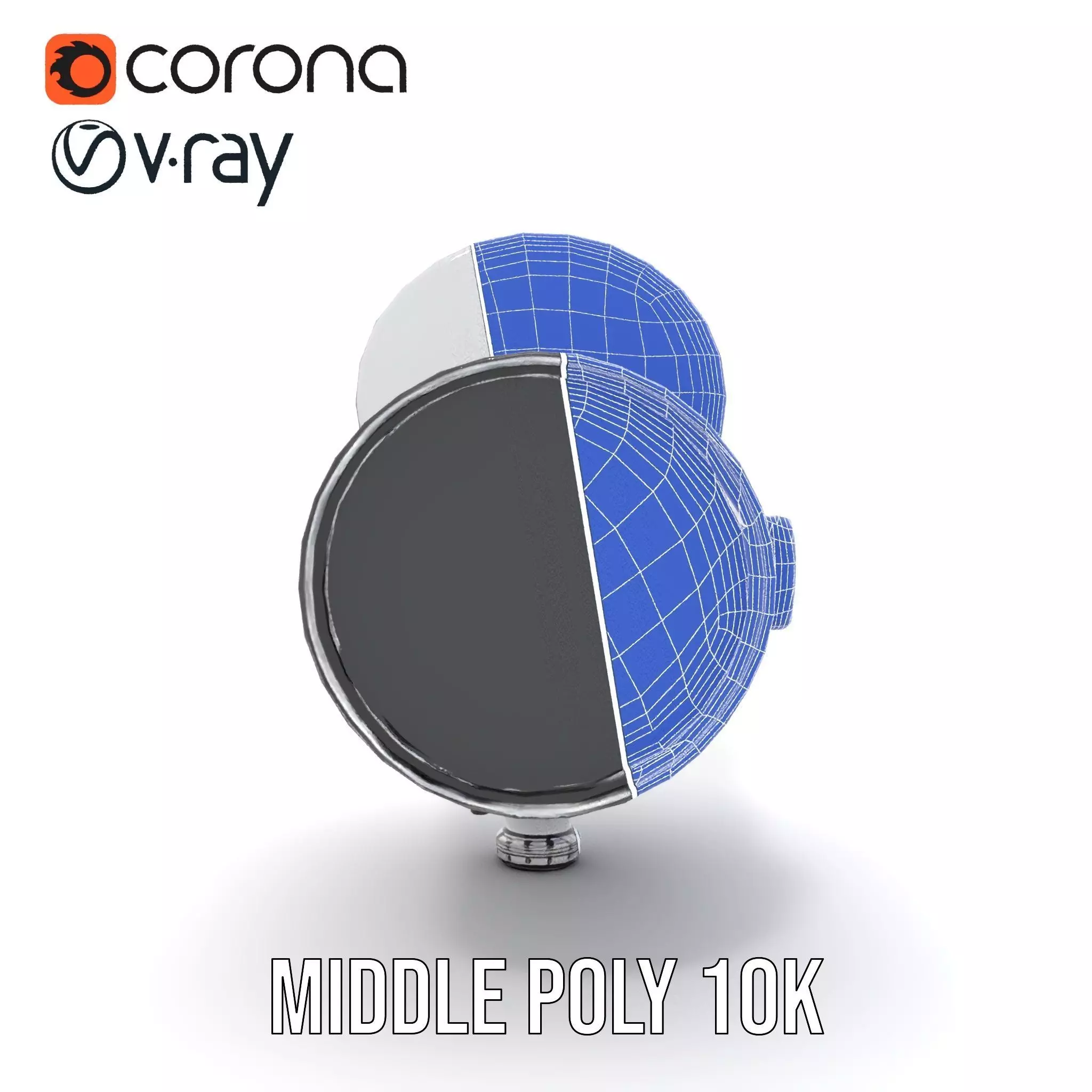 Futuristic Surveillance Camera Model Pack Low-poly 3D model_16