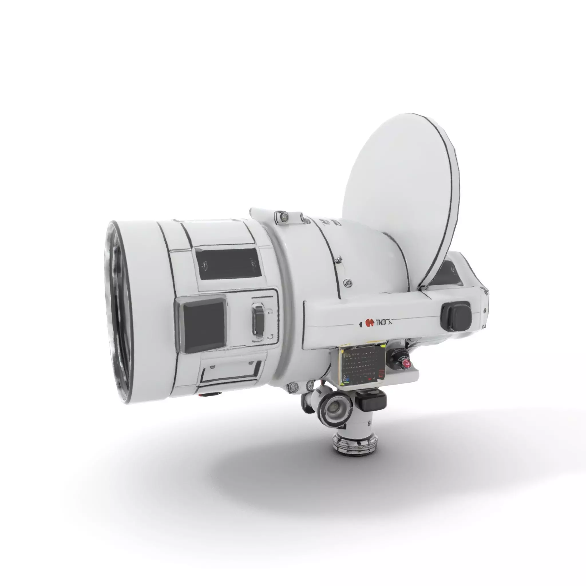 Futuristic Surveillance Camera Model Pack Low-poly 3D model_6