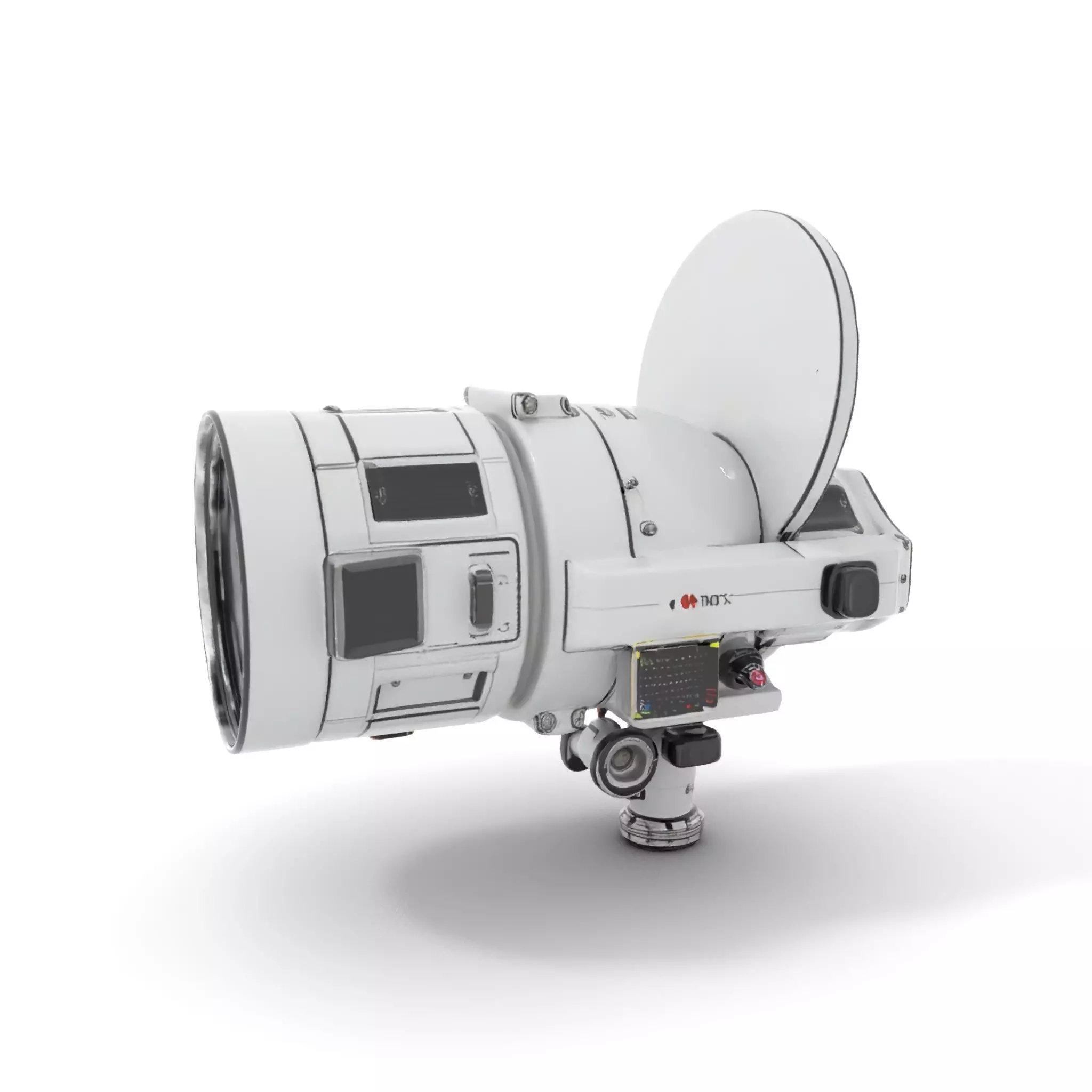 Futuristic Surveillance Camera Model Pack Low-poly 3D model_0