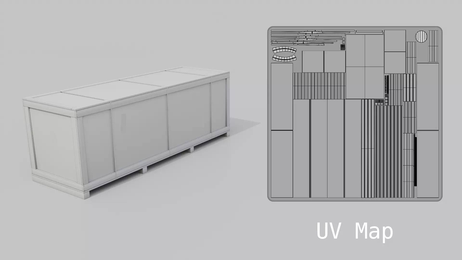 Customizable Wooden Crate Pack - Horizontal Mix 3D Model Collection_59