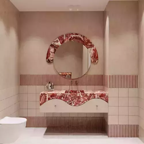 PINK BATHROOM PROJECT 3D model