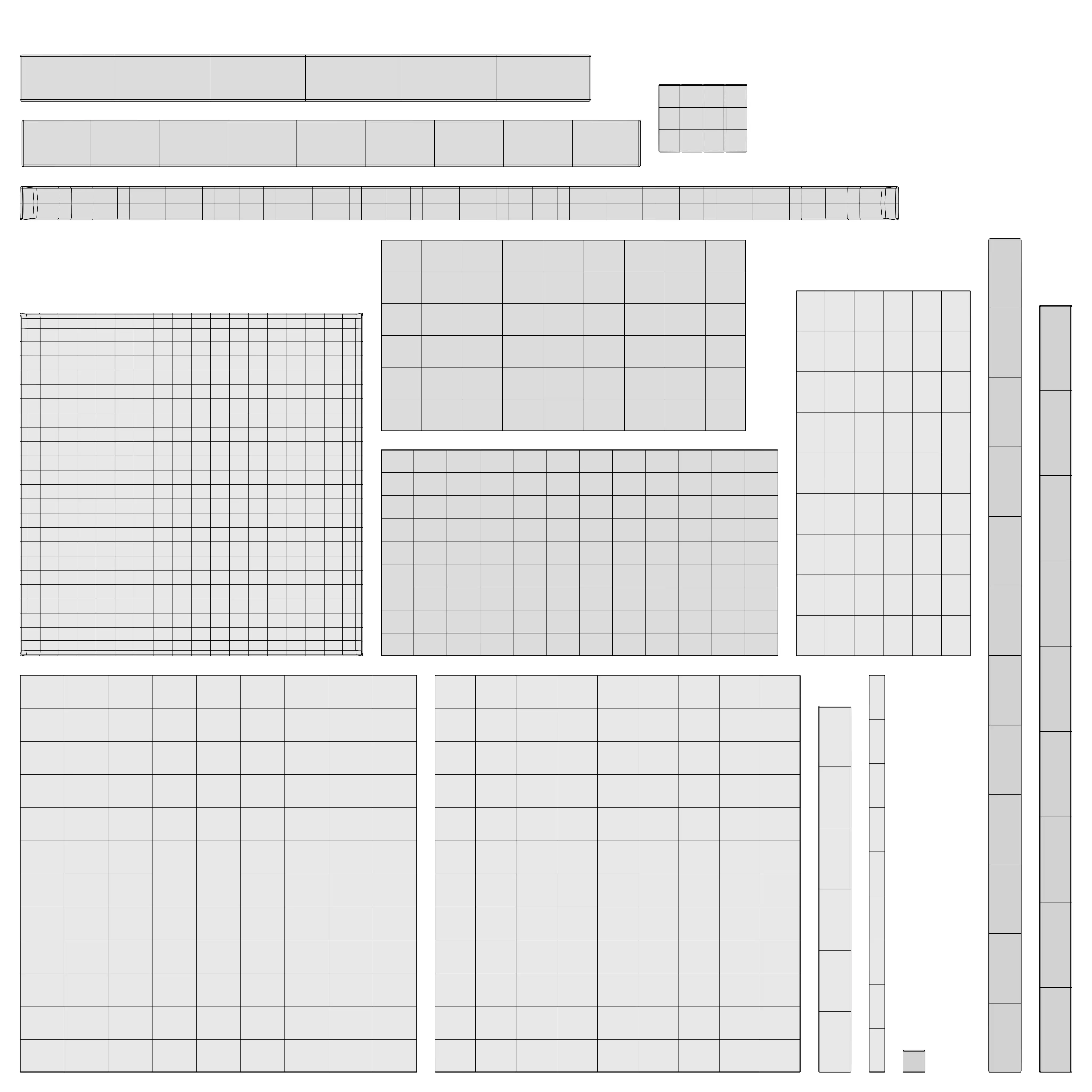 Modern Wooden Book Shelf 3D Model - Low Poly Furniture Low-poly 3D model_8