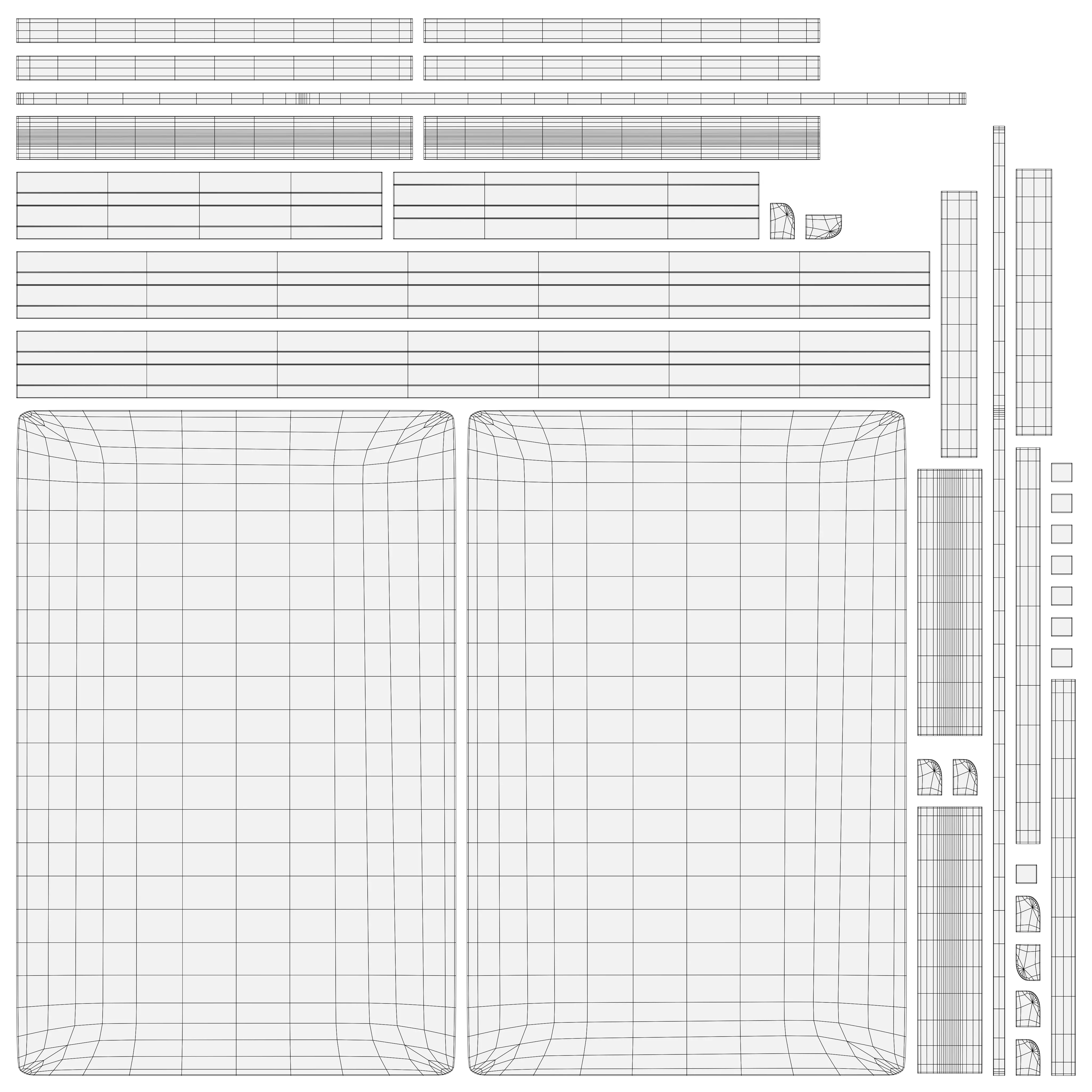 High Quality Wooden Dining Furniture 3D Model Low-poly 3D model_9