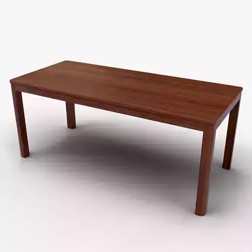 High Quality Wooden Dining Furniture 3D Model