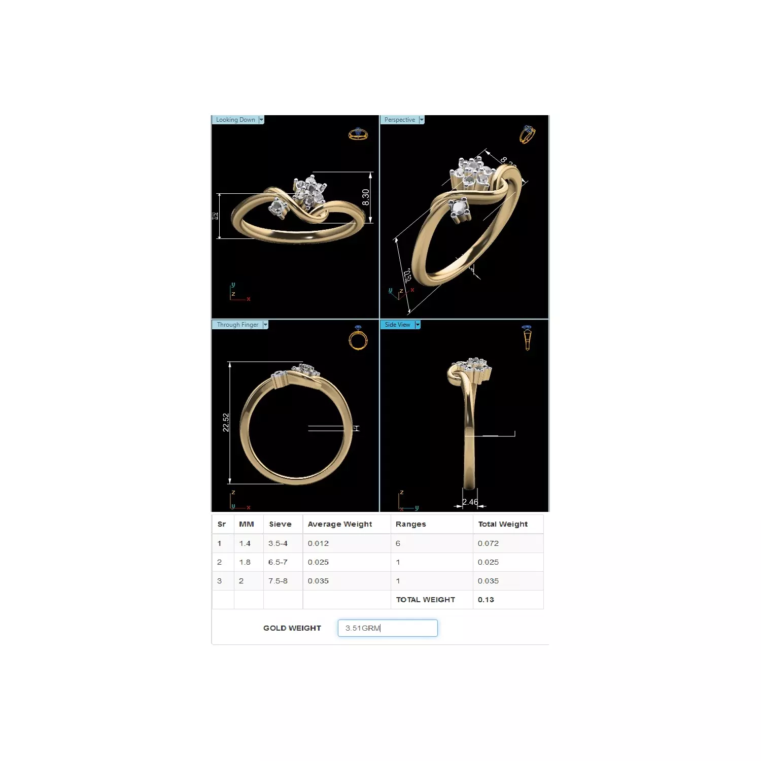 Women Ring Render 3dm STL MTL SLC JCD OBJ FBX Details 3D print model_21