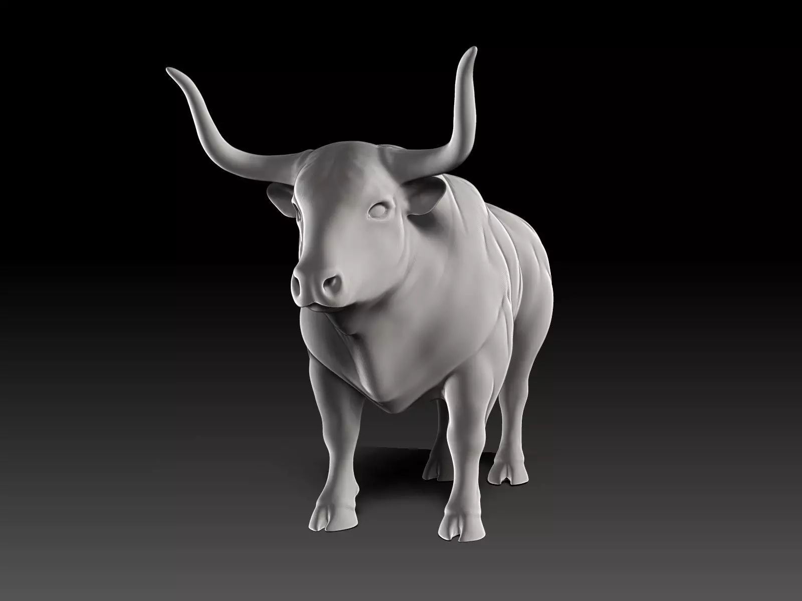 Bull - UV-Unwrapped Basic 3D Model 3D model_0