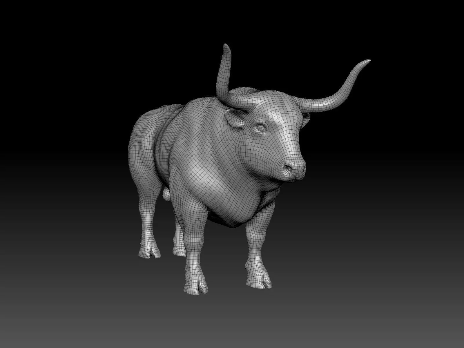 Bull - UV-Unwrapped Basic 3D Model 3D model_15