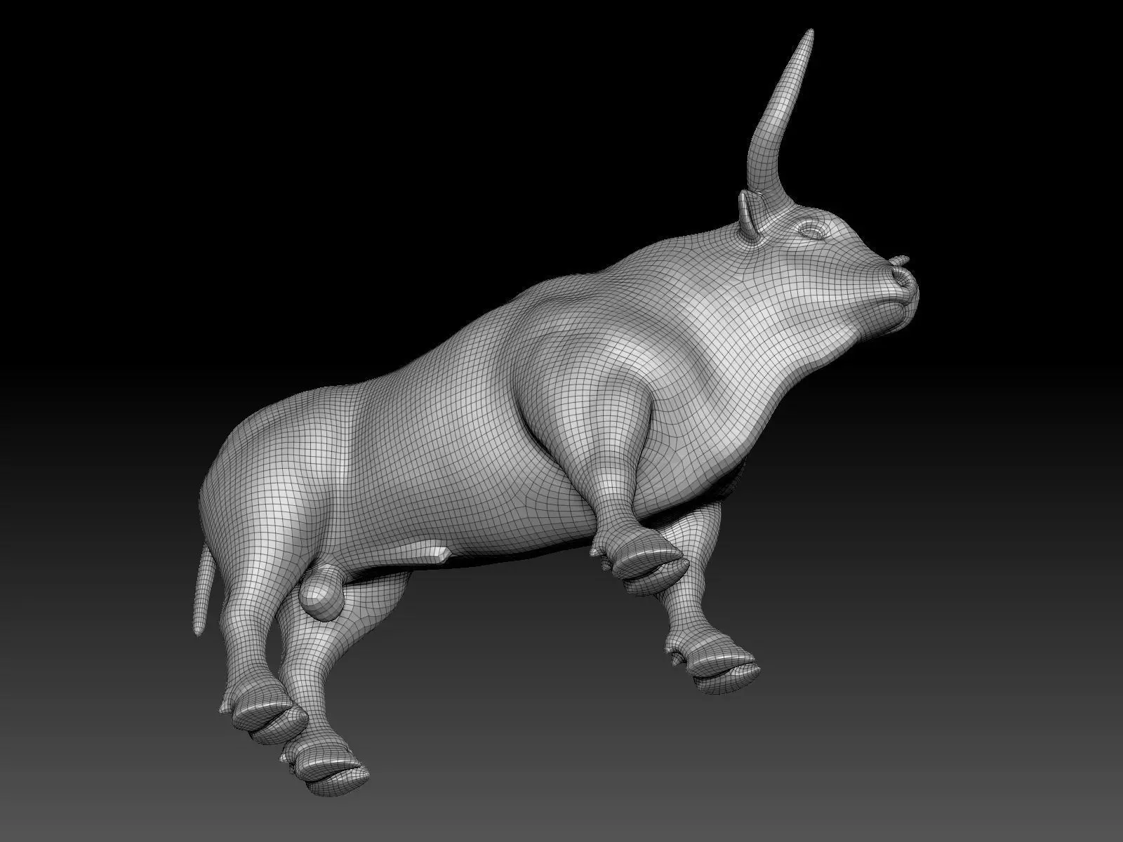 Bull - UV-Unwrapped Basic 3D Model 3D model_18