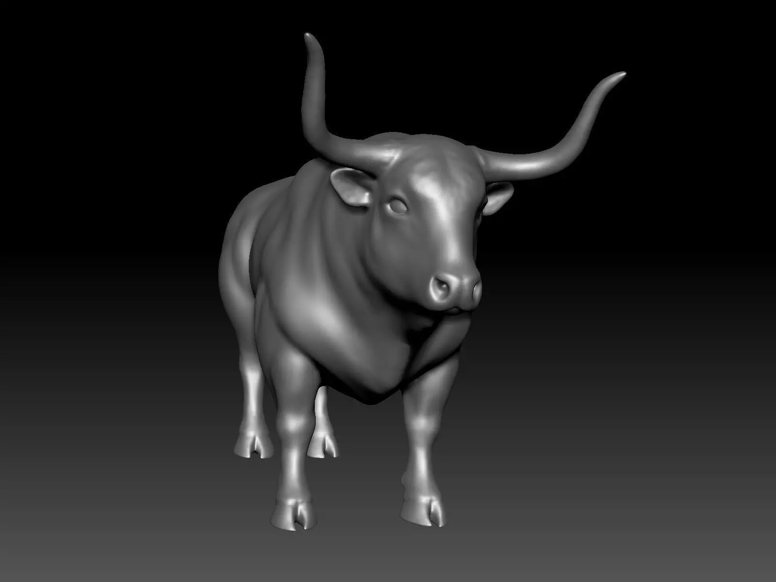 Bull - UV-Unwrapped Basic 3D Model 3D model_6