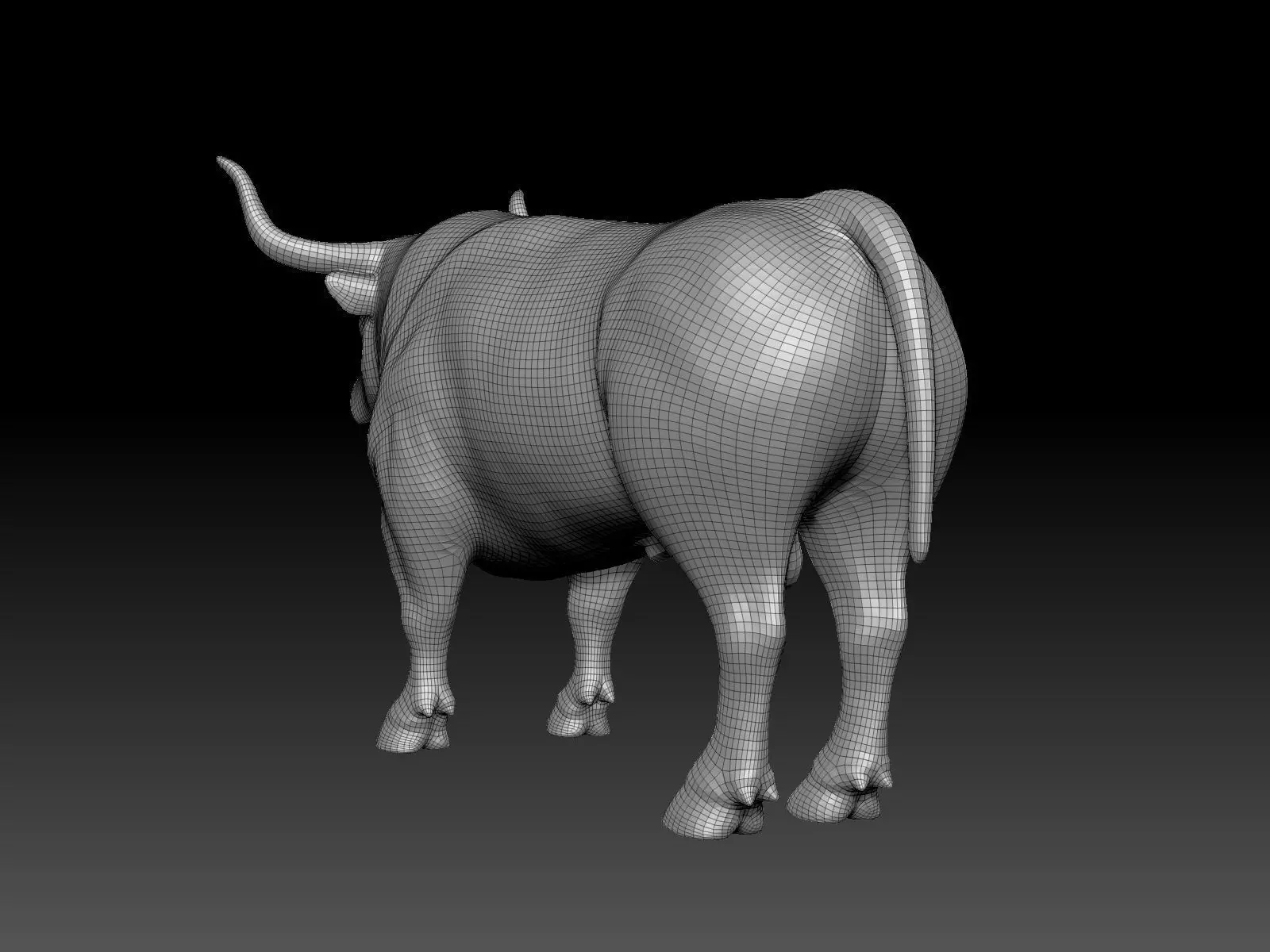 Bull - UV-Unwrapped Basic 3D Model 3D model_17