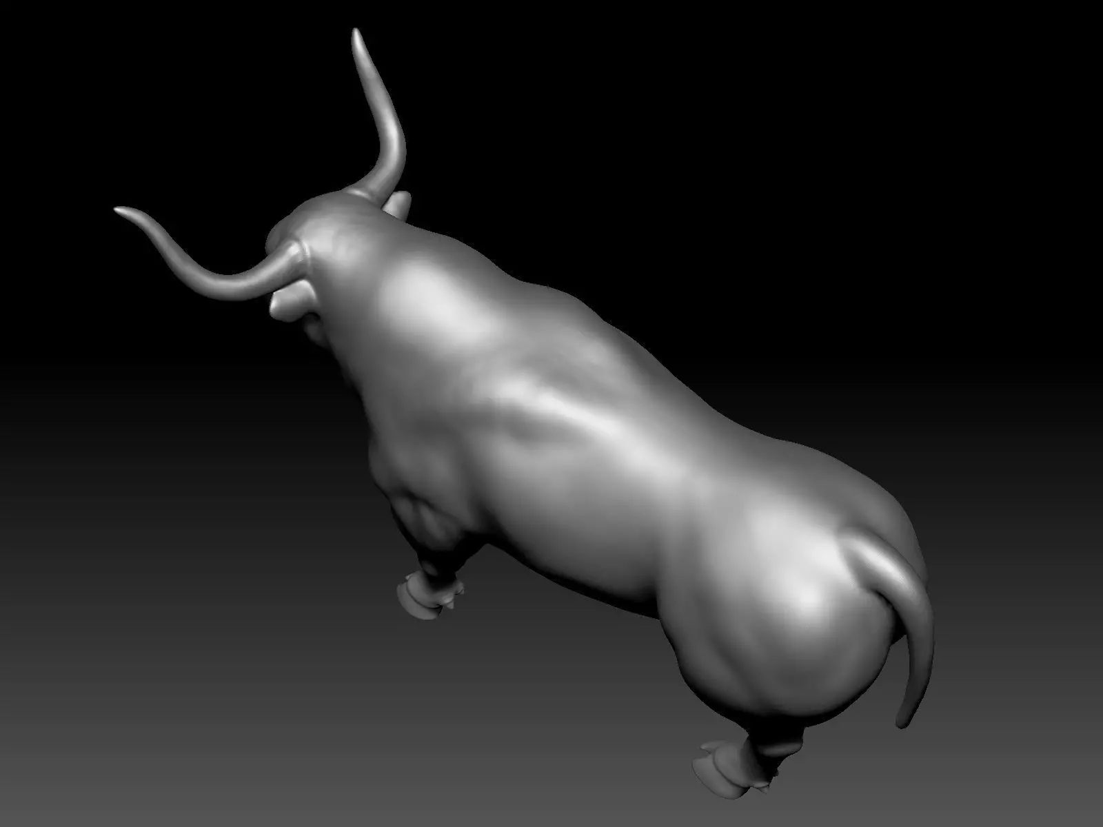 Bull - UV-Unwrapped Basic 3D Model 3D model_10