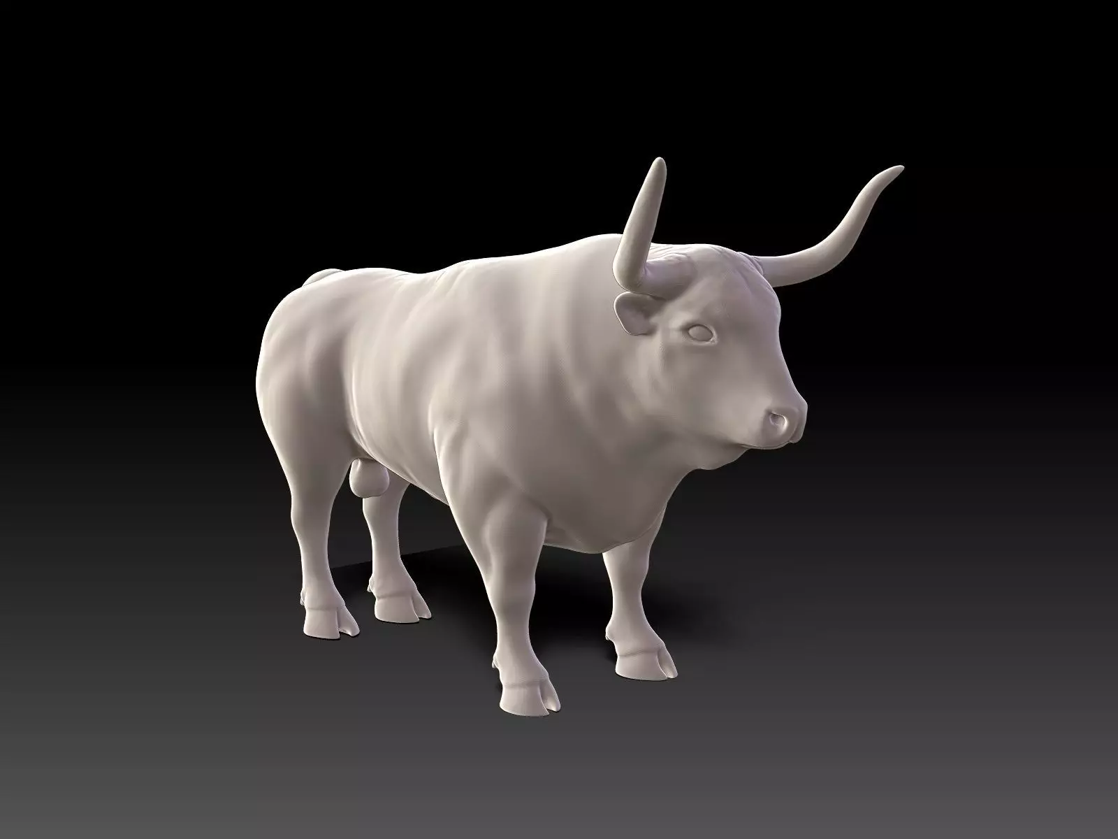 Bull - UV-Unwrapped Basic 3D Model 3D model_1