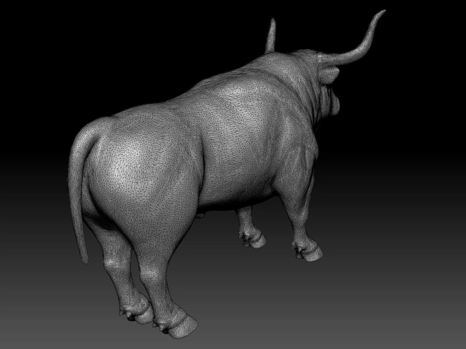 Bull - UV-Unwrapped Basic 3D Model 3D model_13