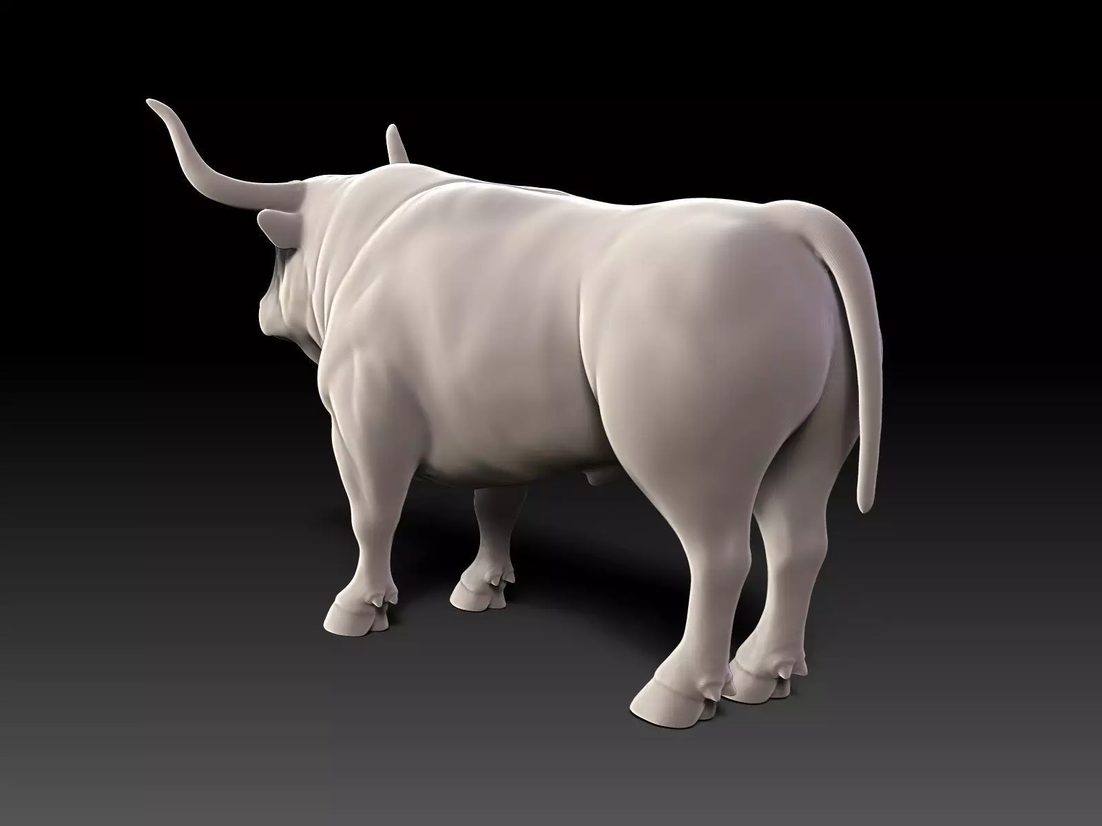 Bull - UV-Unwrapped Basic 3D Model 3D model_2