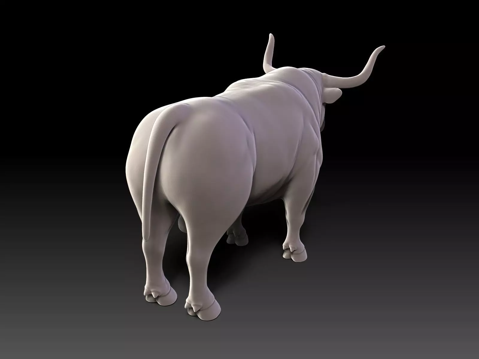 Bull - UV-Unwrapped Basic 3D Model 3D model_3