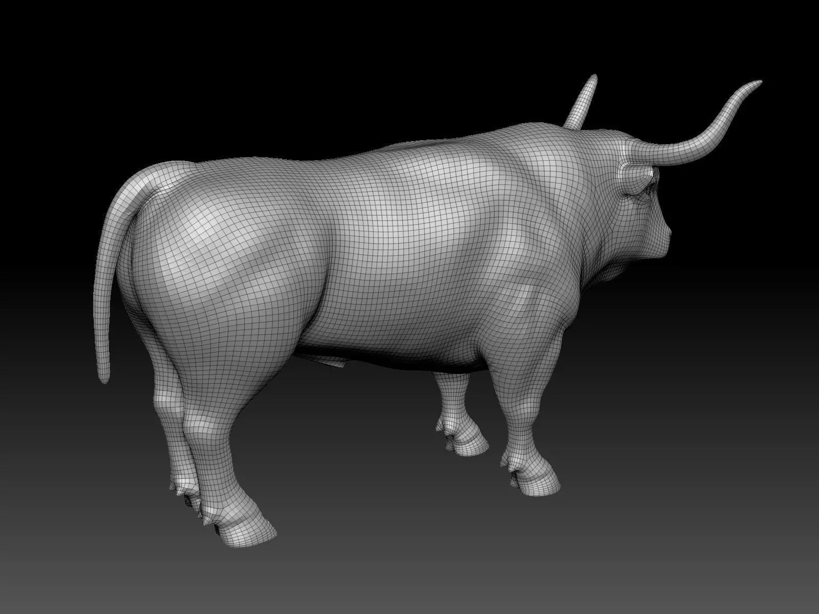 Bull - UV-Unwrapped Basic 3D Model 3D model_16
