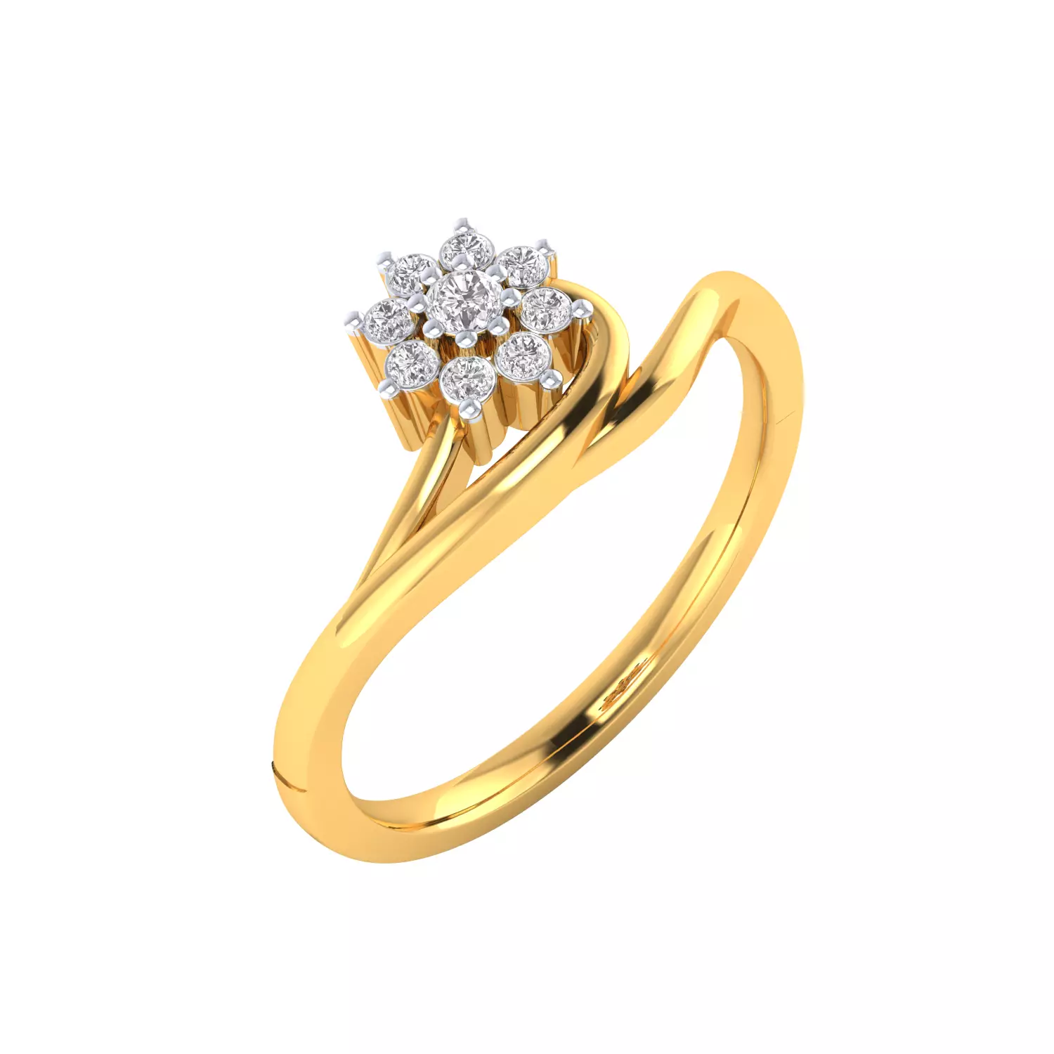 Women Ring Render 3dm STL MTL SLC JCD OBJ FBX Details 3D print model_3