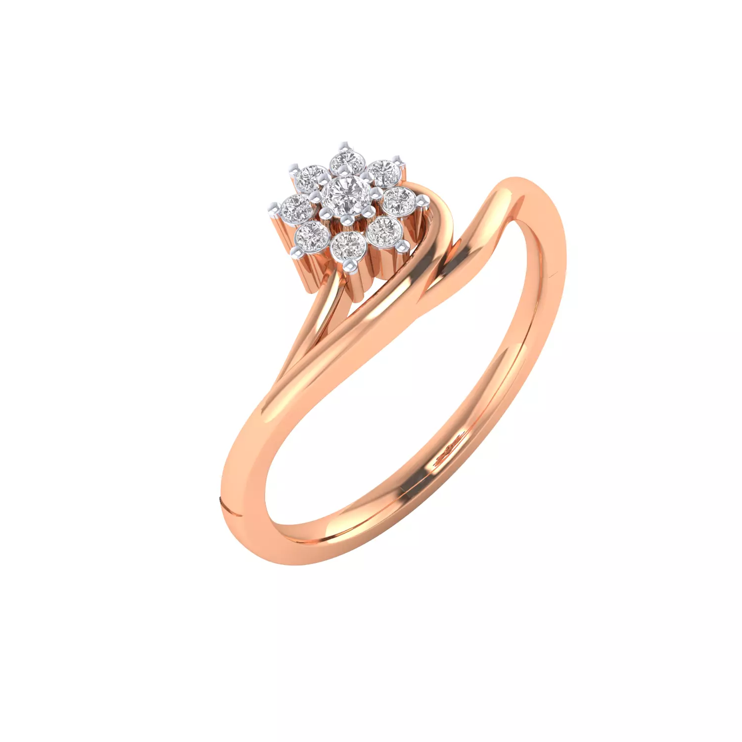 Women Ring Render 3dm STL MTL SLC JCD OBJ FBX Details 3D print model_2