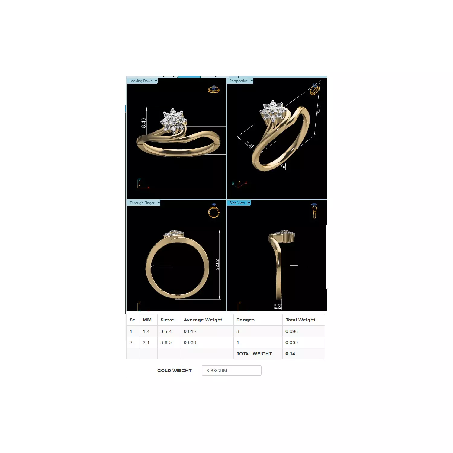 Women Ring Render 3dm STL MTL SLC JCD OBJ FBX Details 3D print model_18