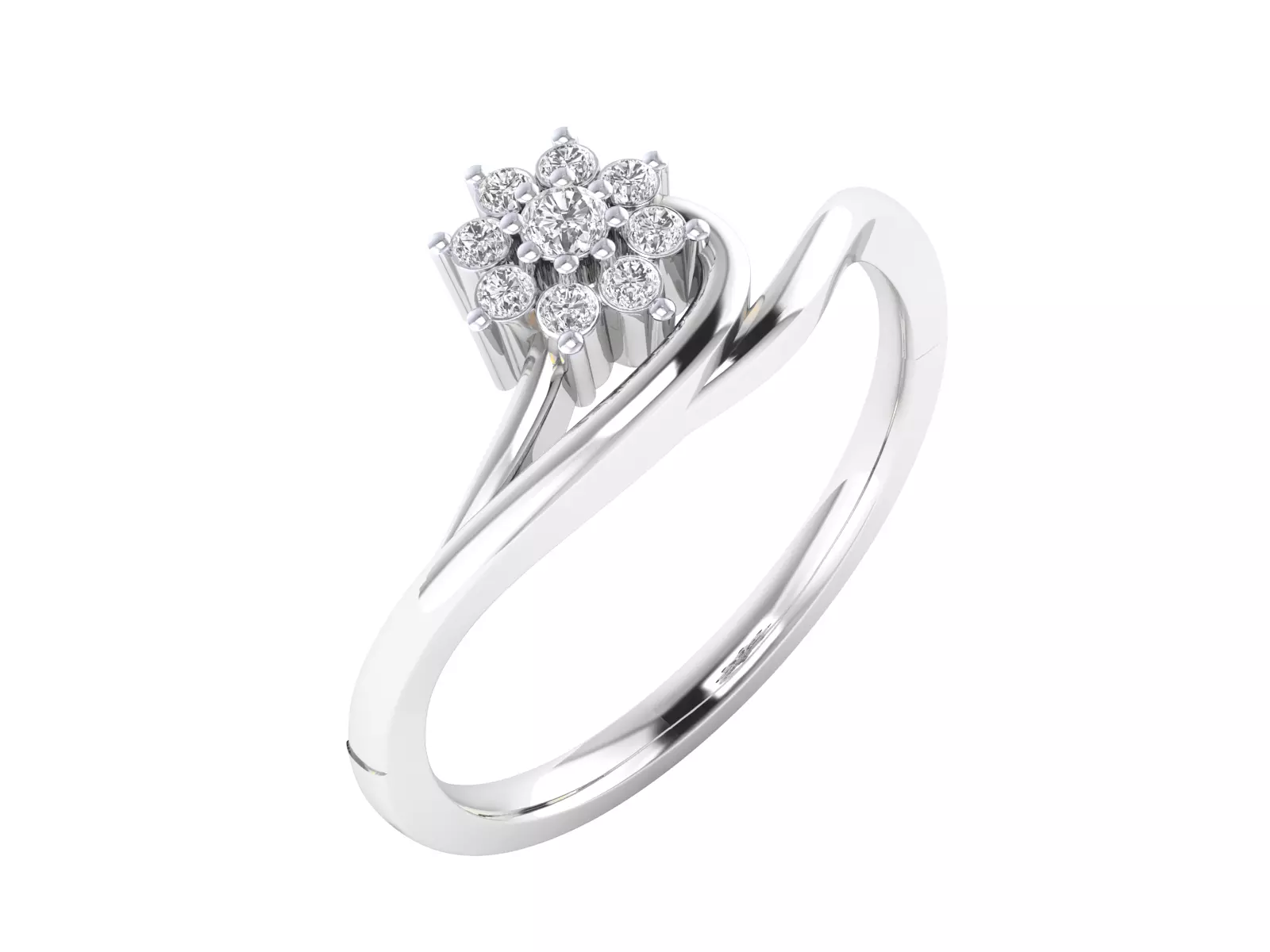 Women Ring Render 3dm STL MTL SLC JCD OBJ FBX Details 3D print model_5