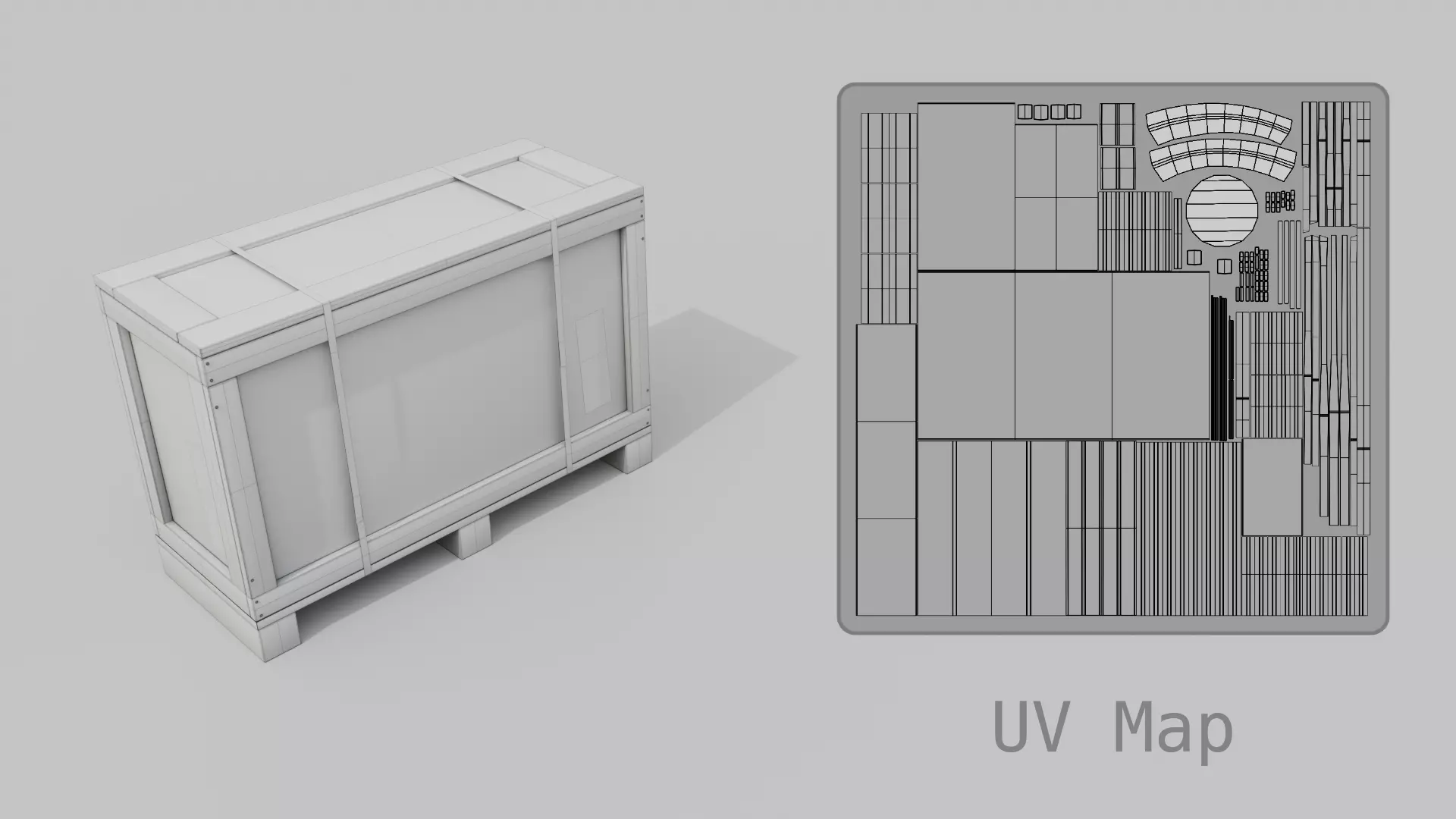 Customizable Wooden Crate Set - Stylized Props 3D Model Collection_53