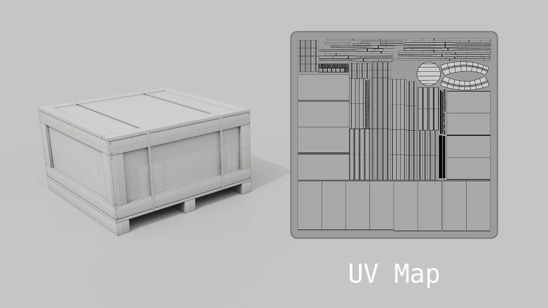 Customizable Wooden Crate Set - Stylized Props 3D Model Collection_86