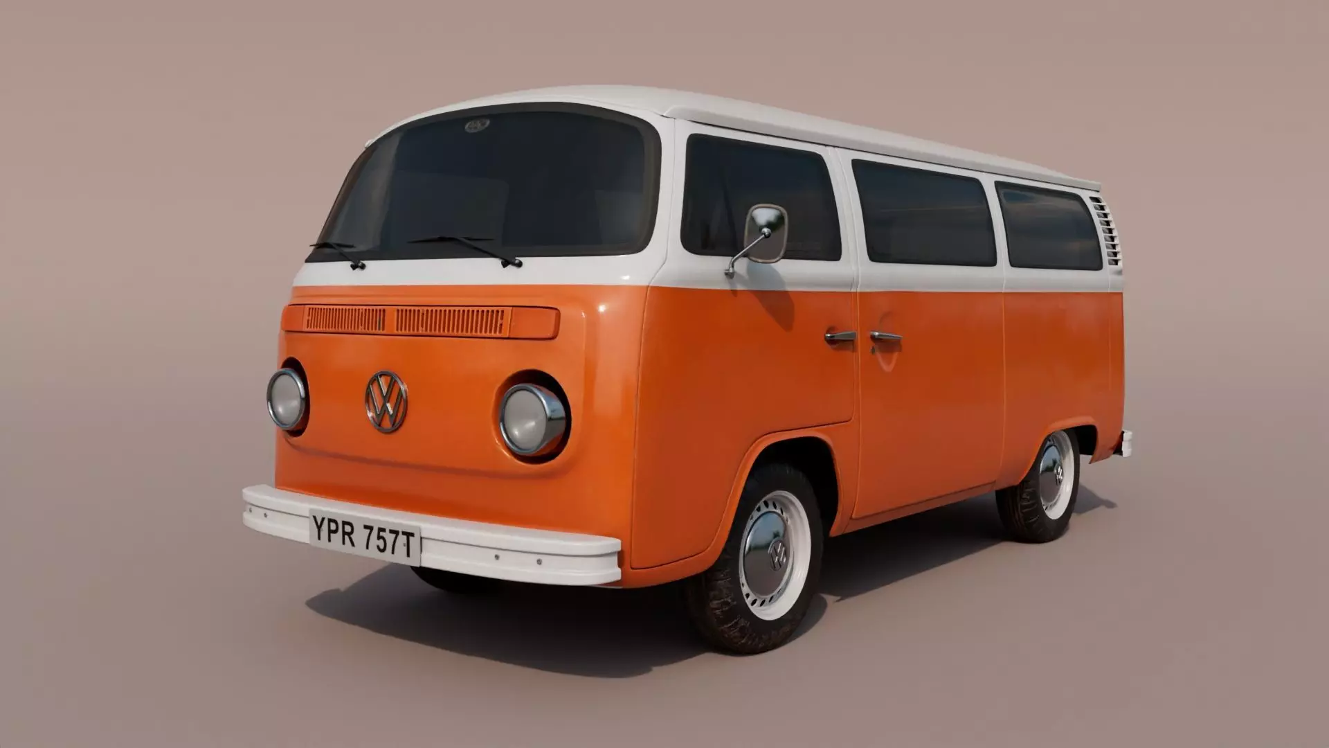 VW Campervan 3D model_0