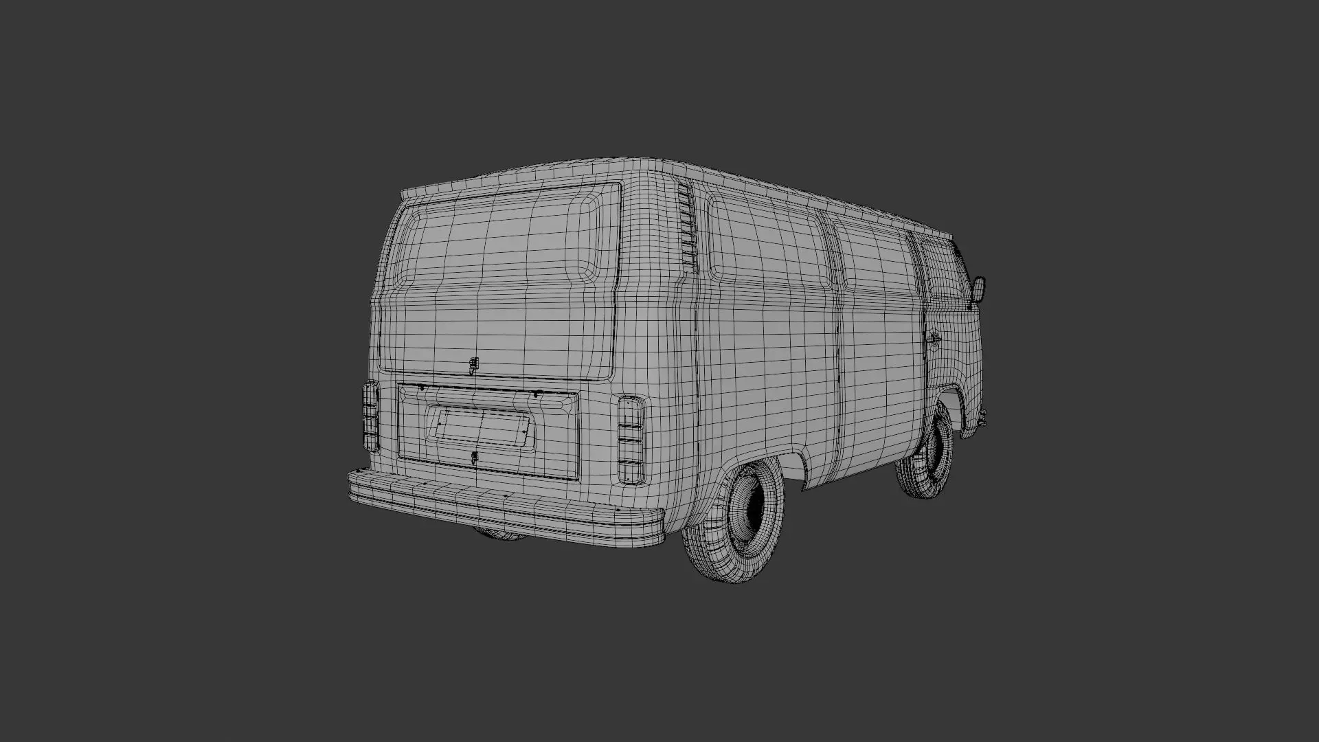 VW Campervan 3D model_3