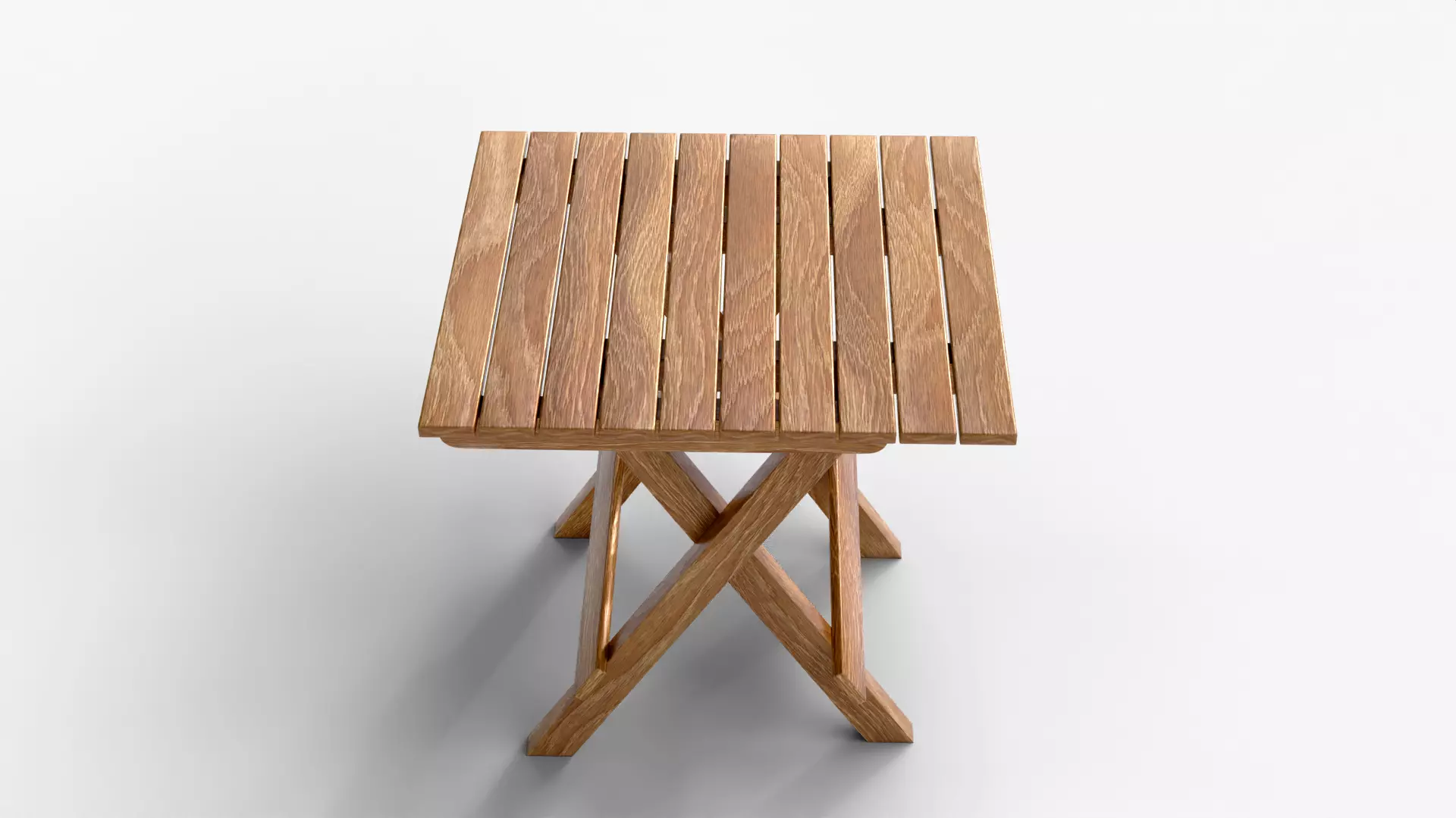 Foldable Wooden Furniture 3D Asset - Optimized Model Low-poly 3D model_7