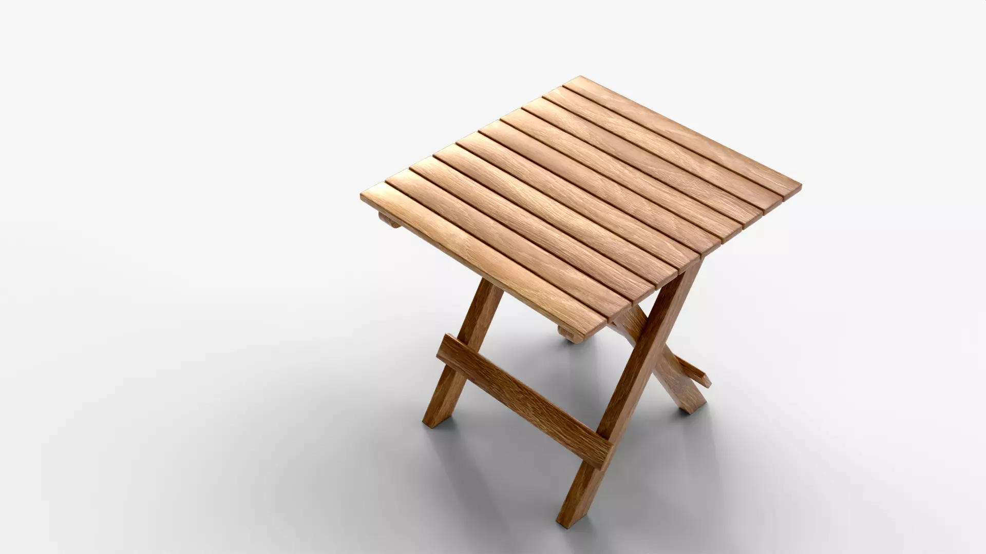 Foldable Wooden Furniture 3D Asset - Optimized Model Low-poly 3D model_8