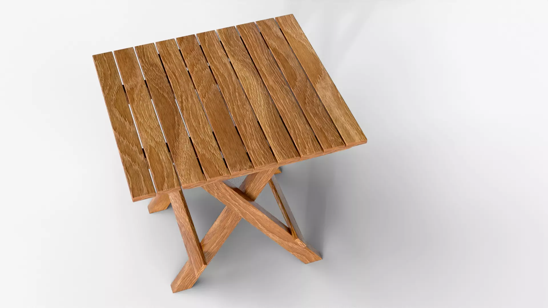 Foldable Wooden Furniture 3D Asset - Optimized Model Low-poly 3D model_6